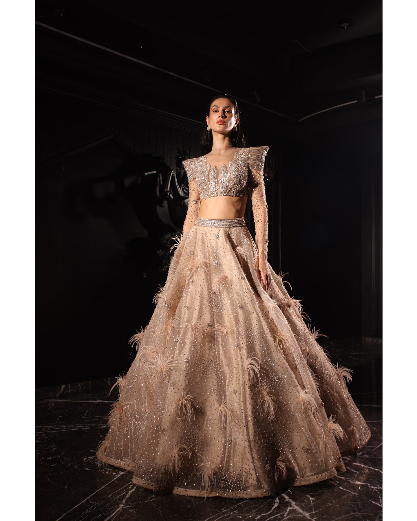 Ethereal Elegance: Bora Honey's Signature Indian Bridal Lehenga Designs for Timeless Weddings