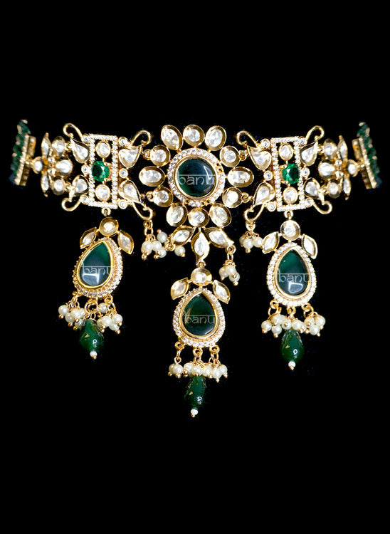 Royal Rajput Green Jewelry Set