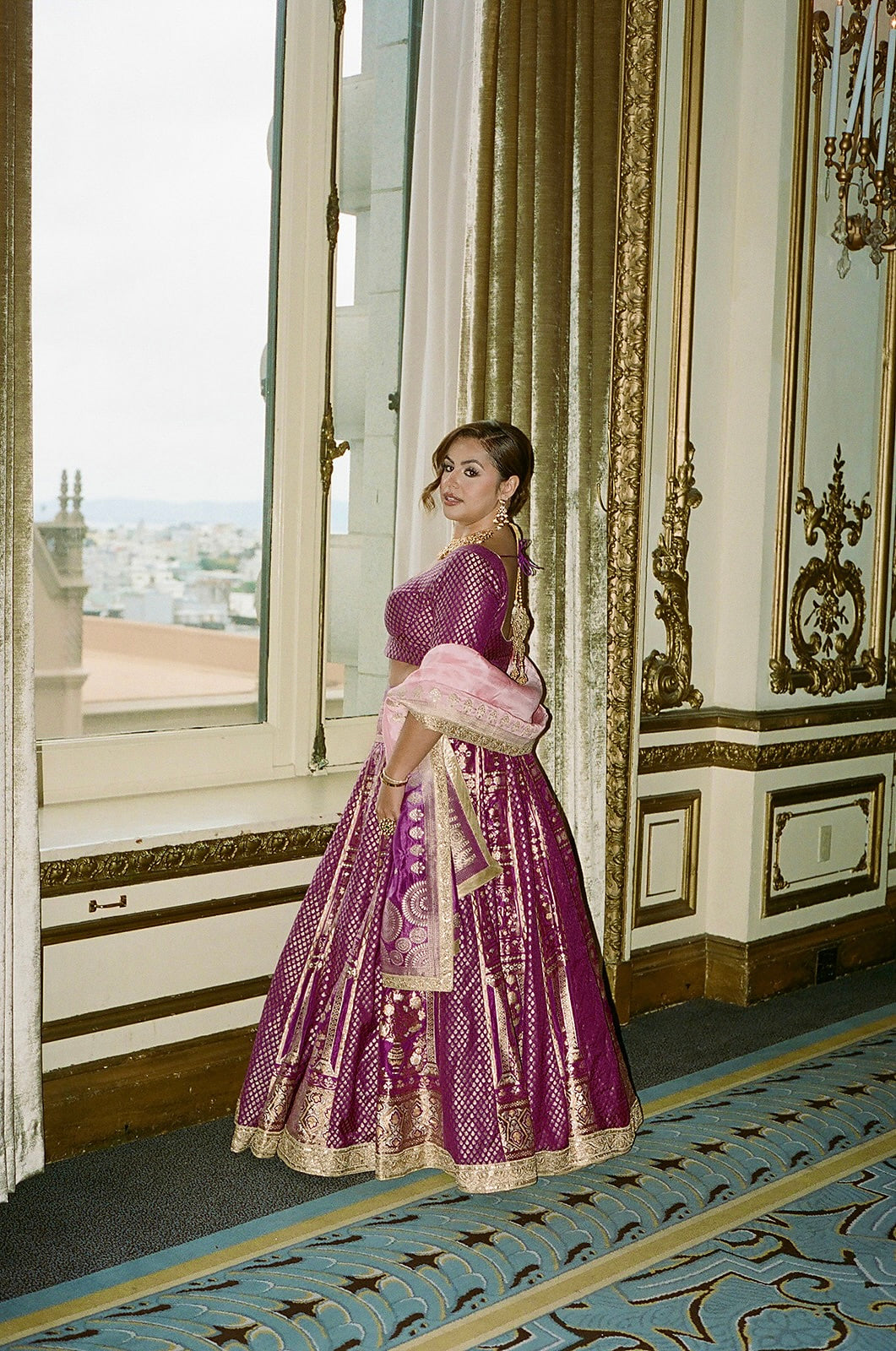 Mauve Lehenga