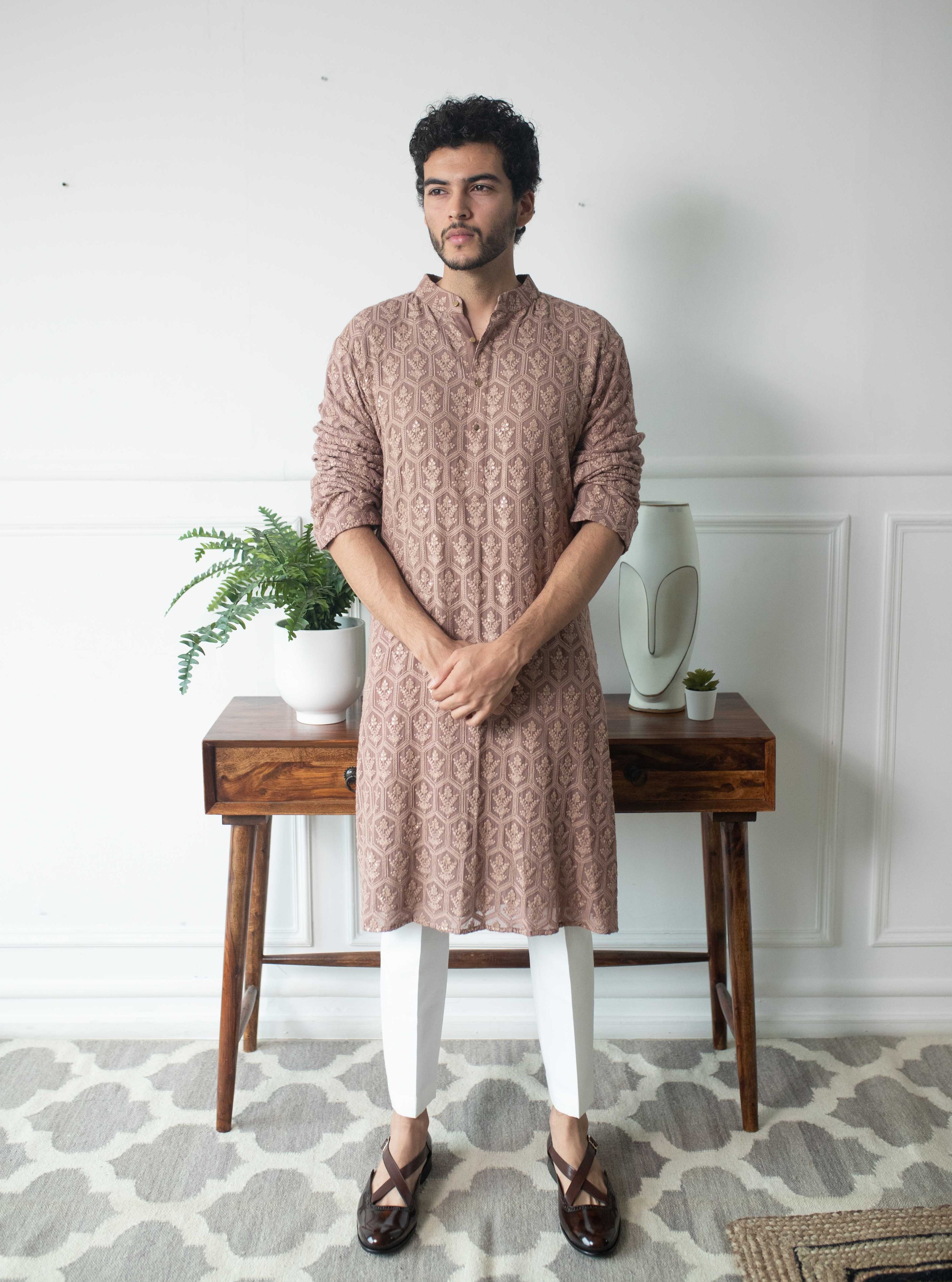 Rose Taupe Kurta Set