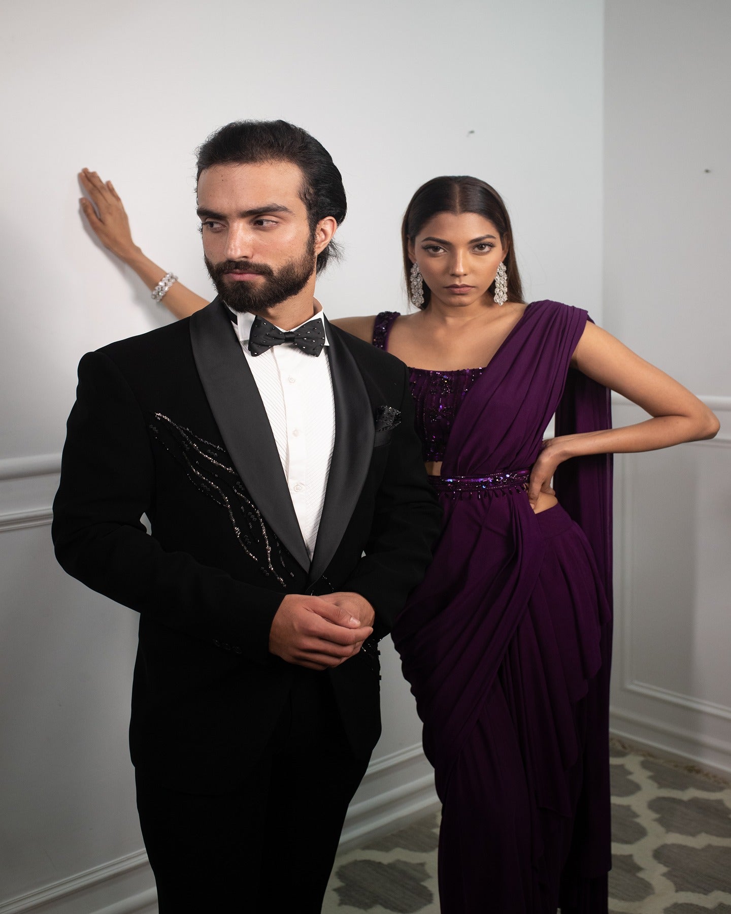 Shimmer On Tuxedo Set