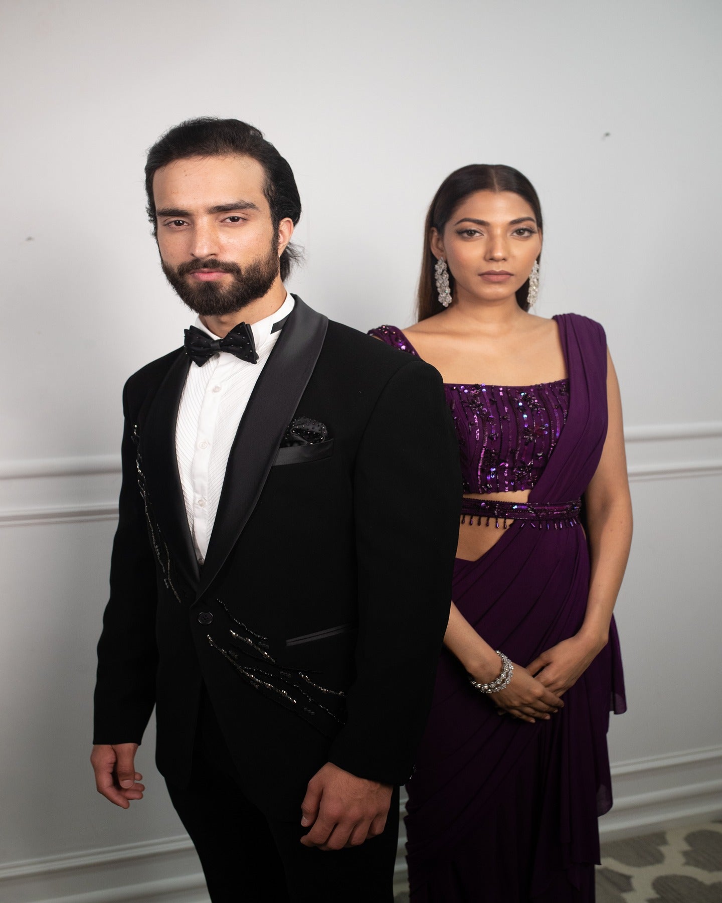 Shimmer On Tuxedo Set