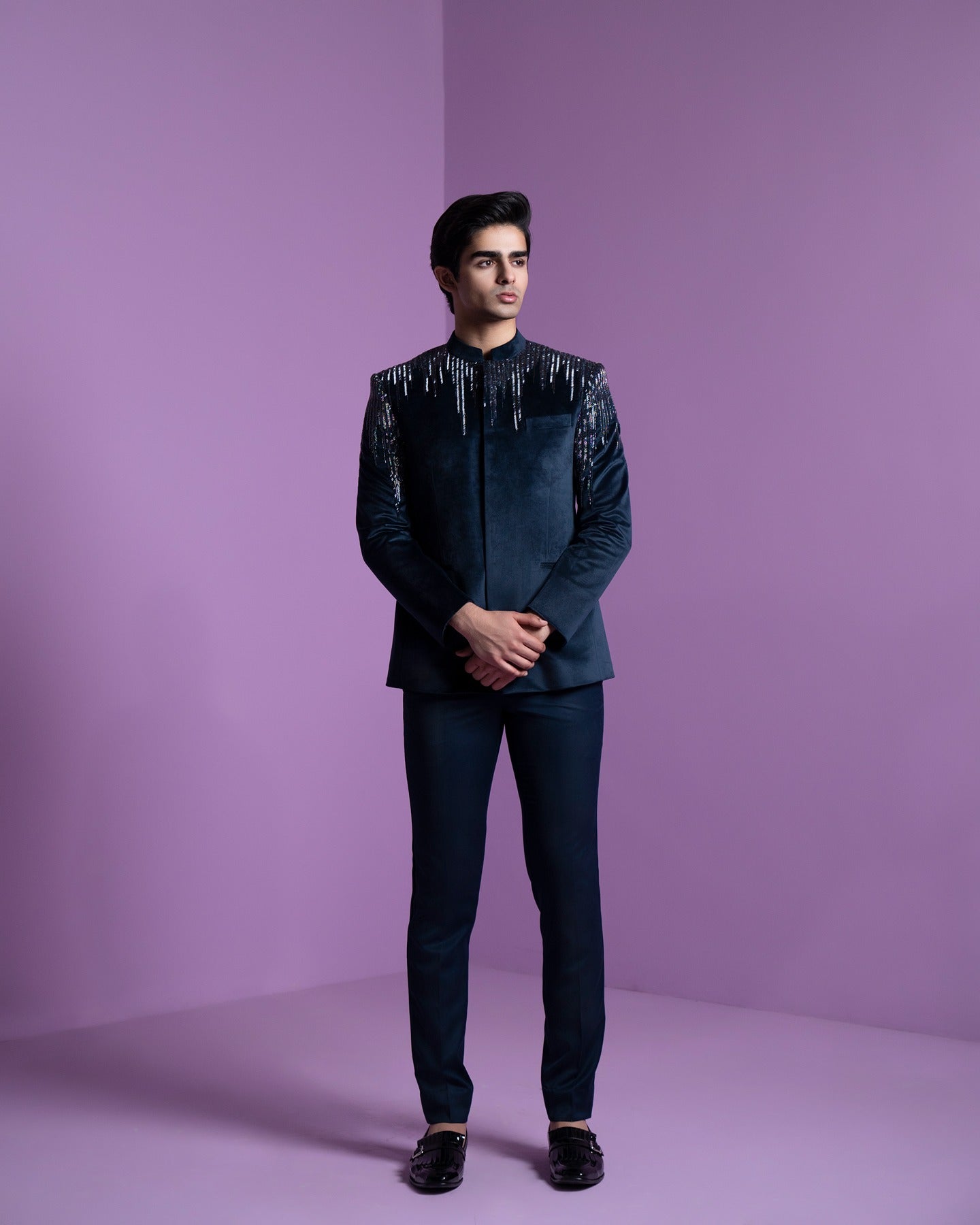 Astral Prism Bandhgala Set