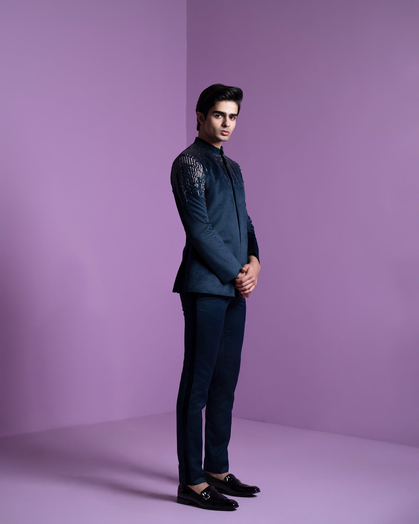 Astral Prism Bandhgala Set