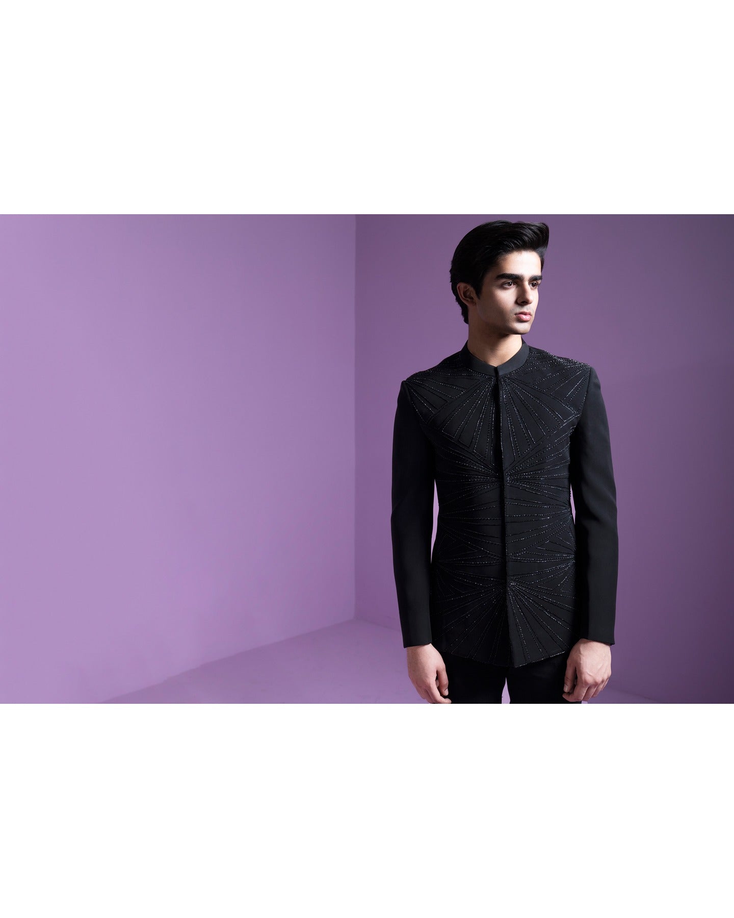 Dazzle Shadow Bandhgala Set