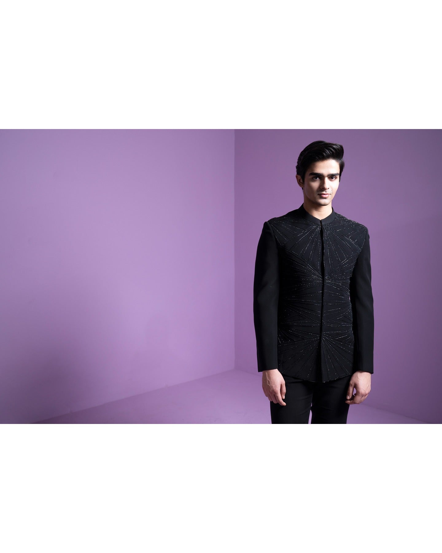 Dazzle Shadow Bandhgala Set