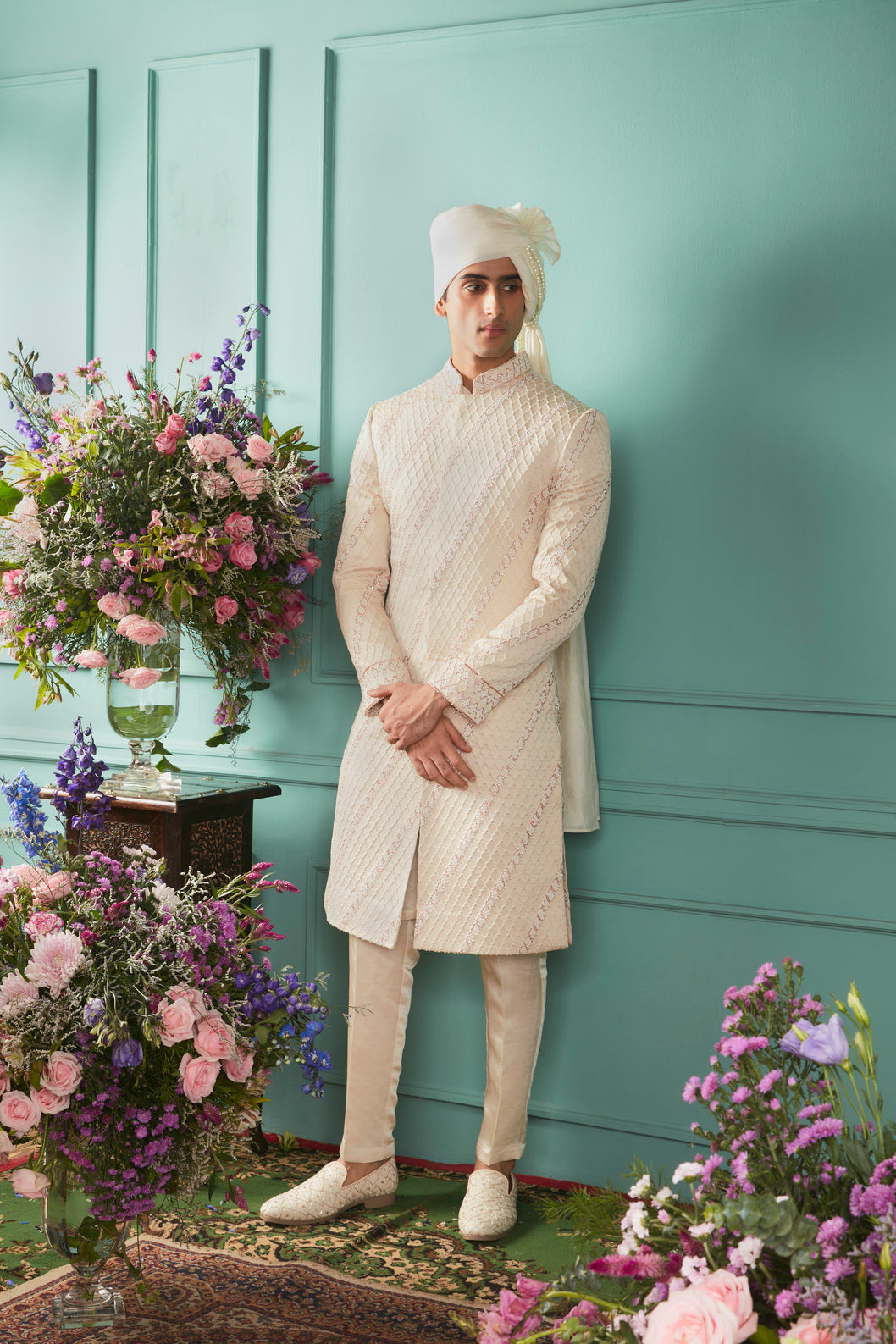 Ivory Sherwani Set