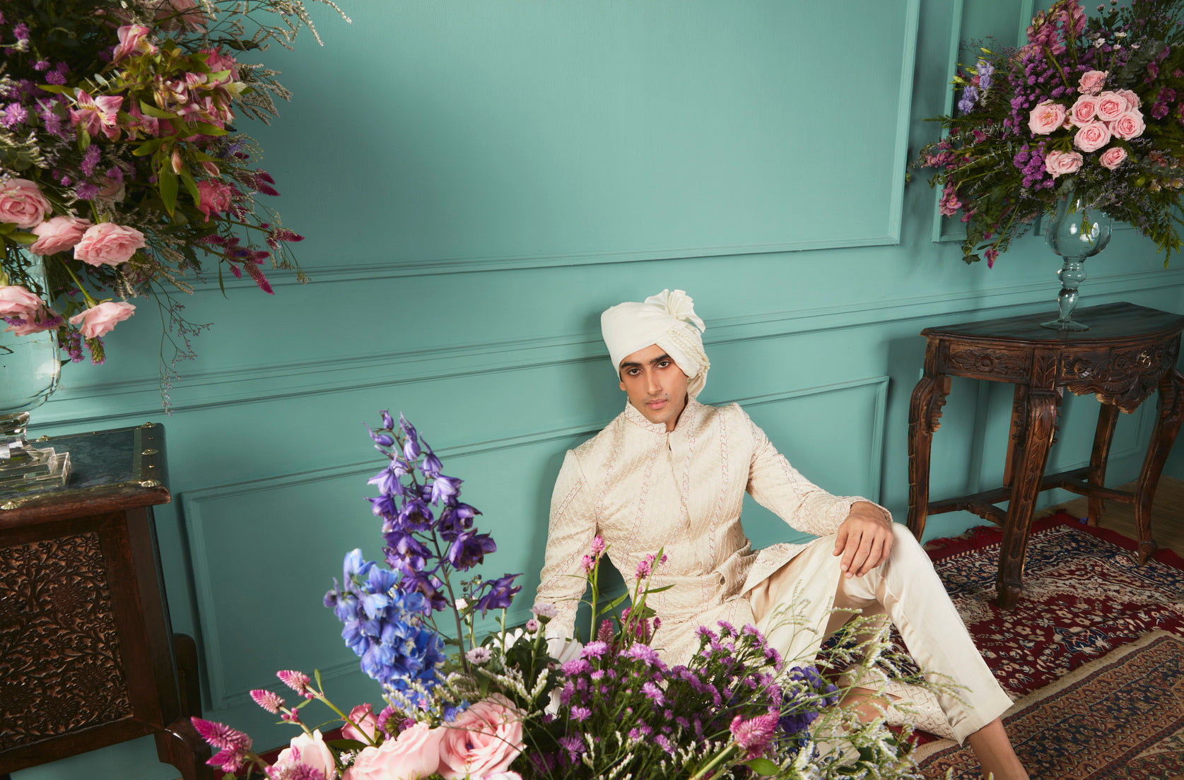 Ivory Sherwani Set