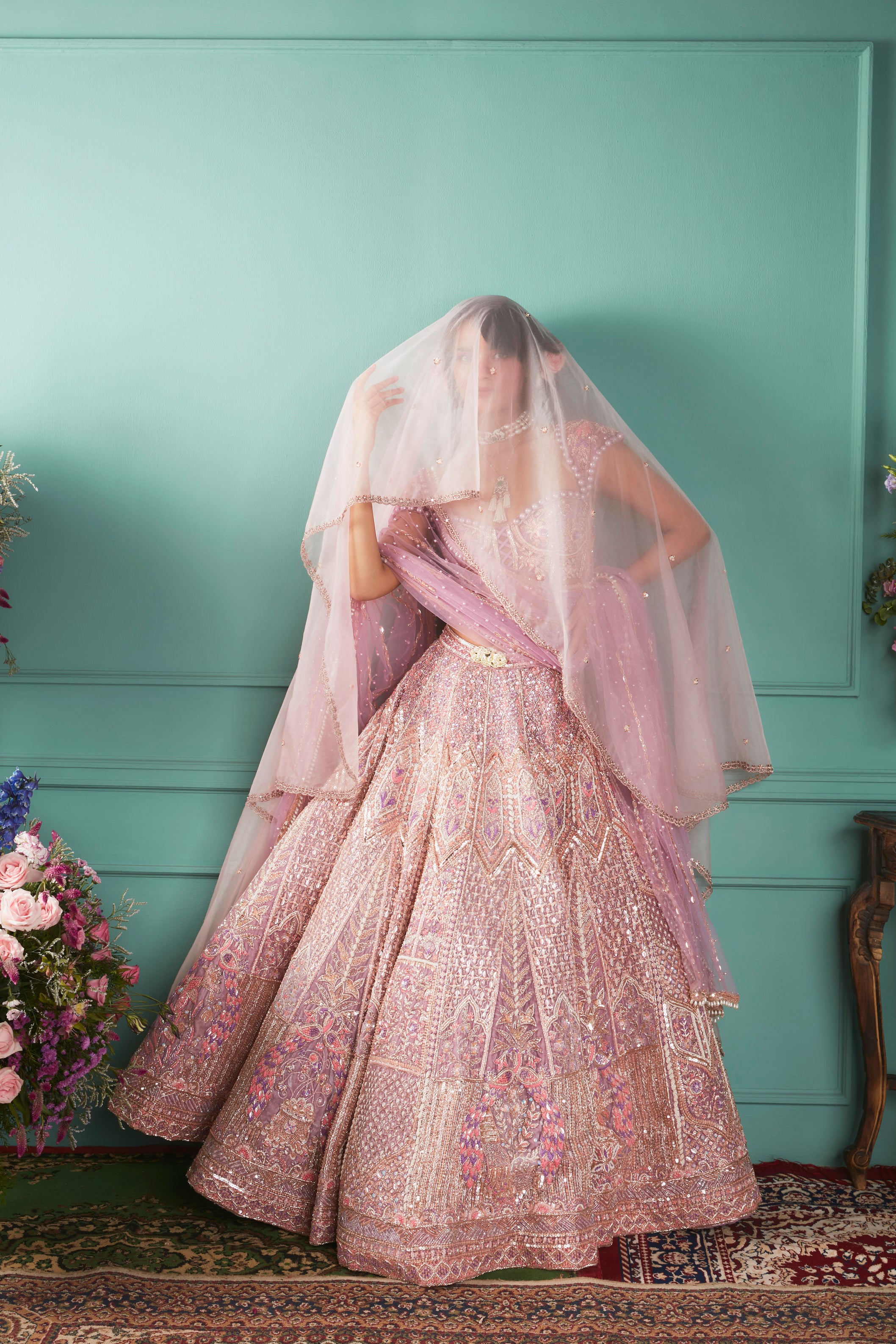 Lilac Designer Lehenga