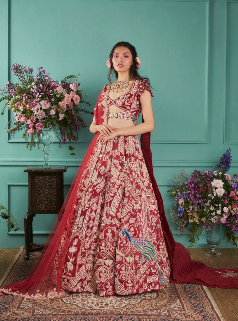 Red Lehenga