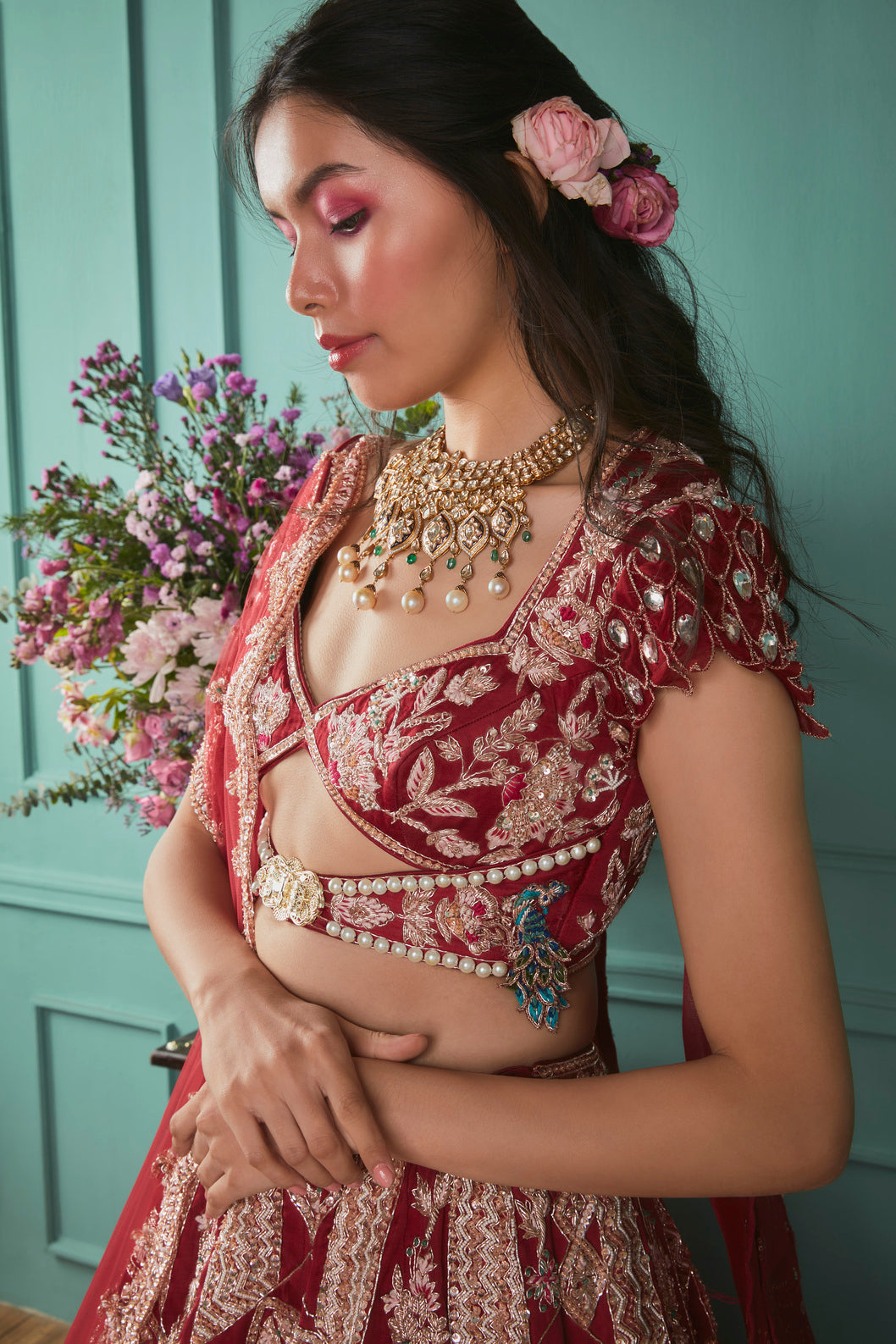 Red Lehenga