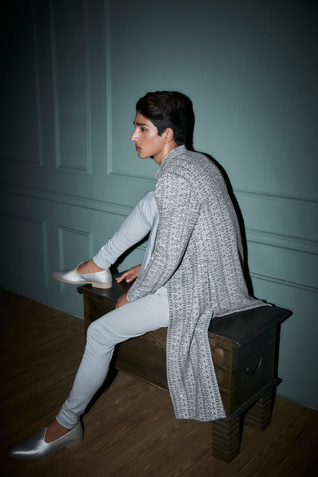 Grey Sherwani