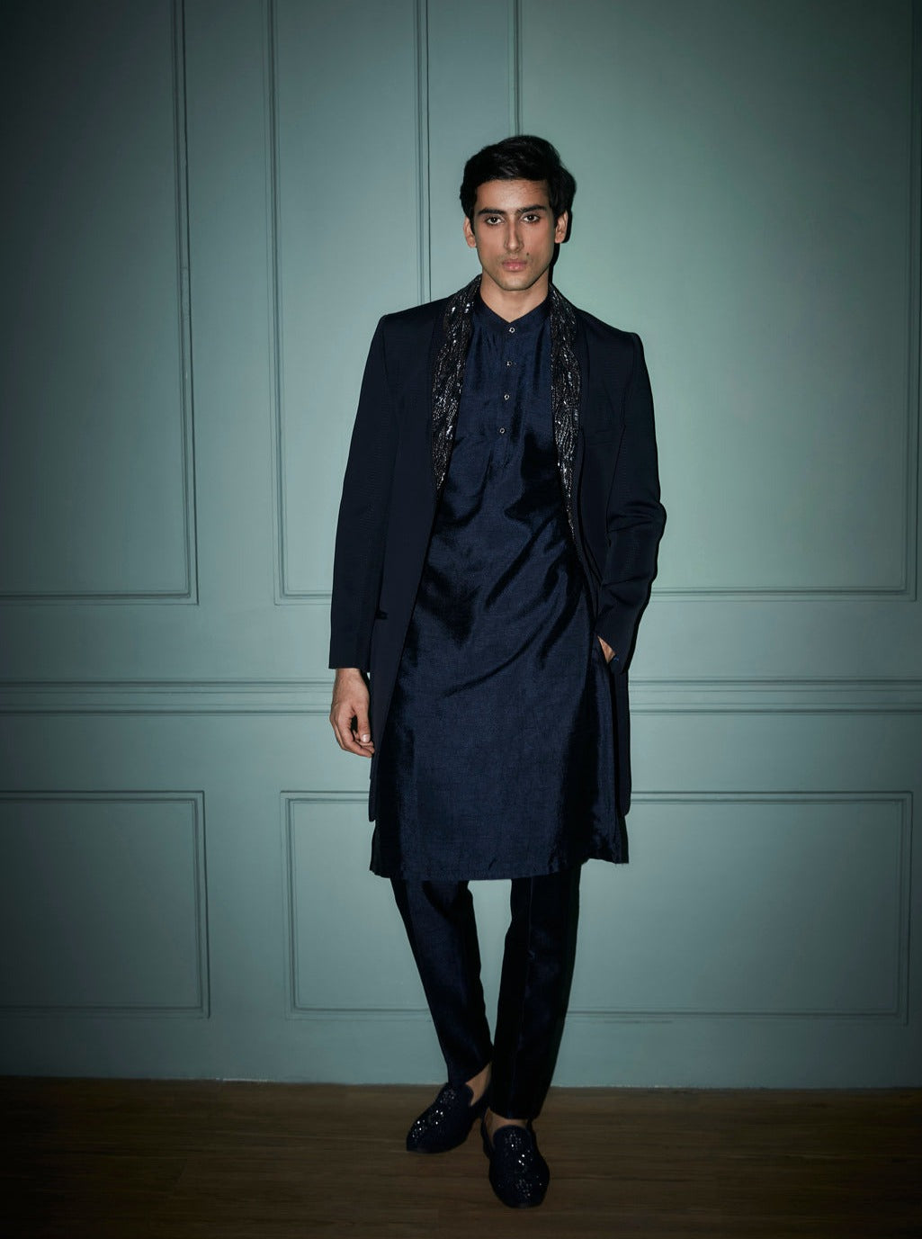 Deep Blue Sherwani