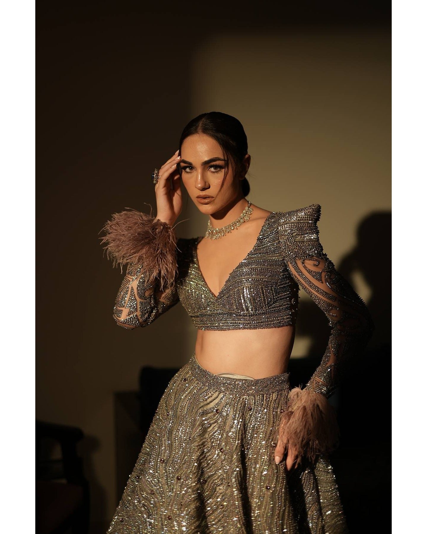 Draped in the ethereal beauty of lavender, this lehenga is a captivating blend of grace and glamour.