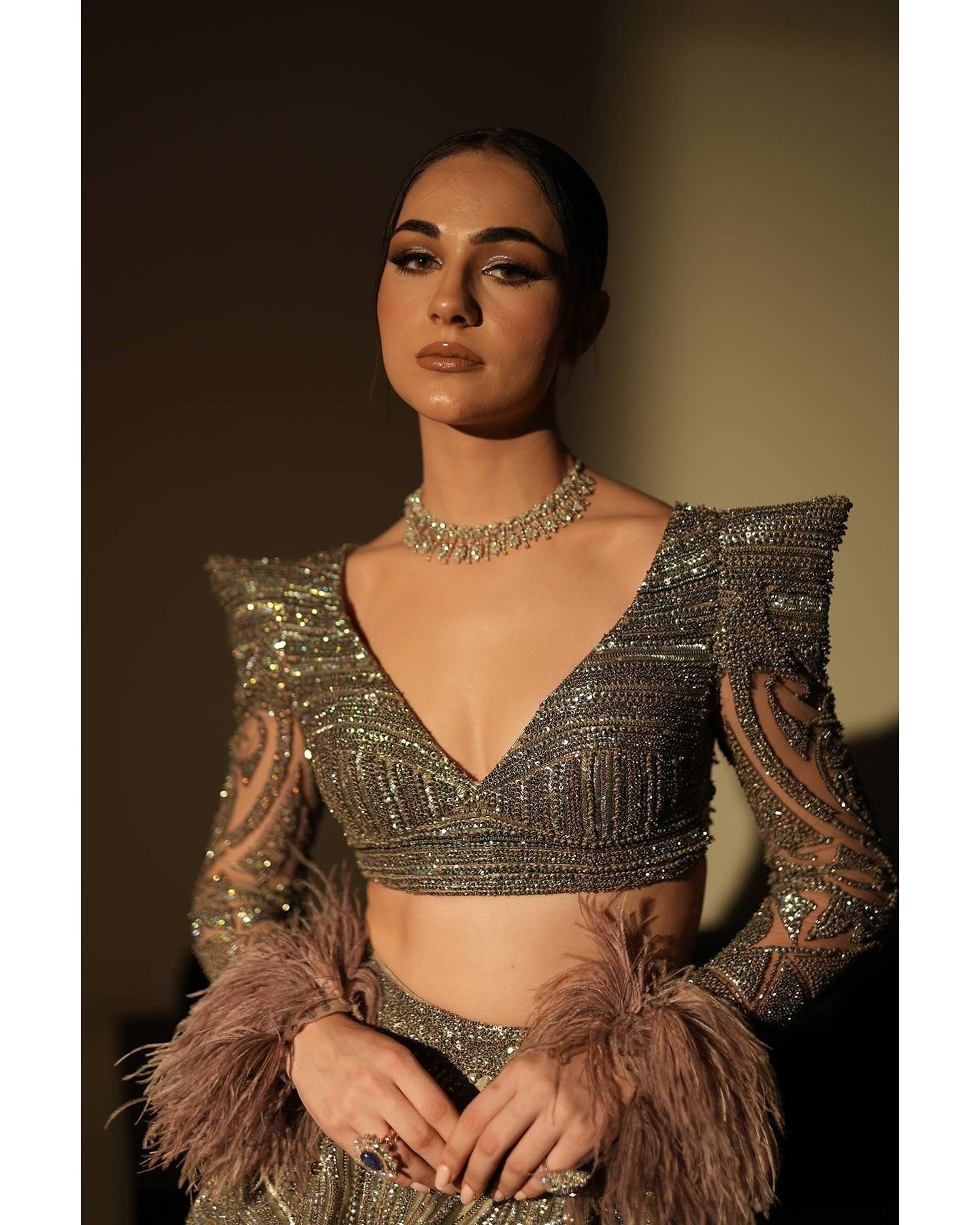 Draped in the ethereal beauty of lavender, this lehenga is a captivating blend of grace and glamour.