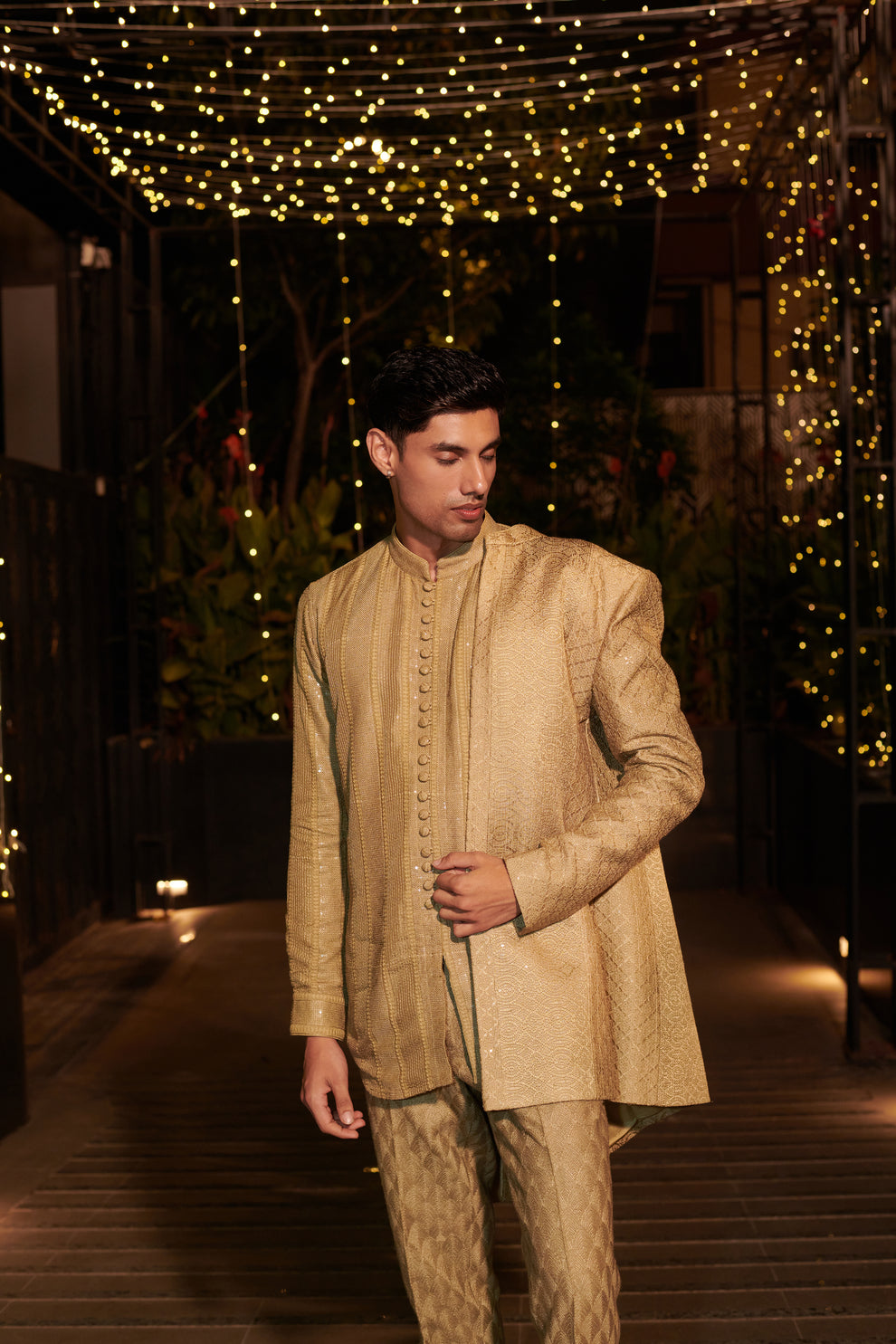 Endive Green Jacket Set