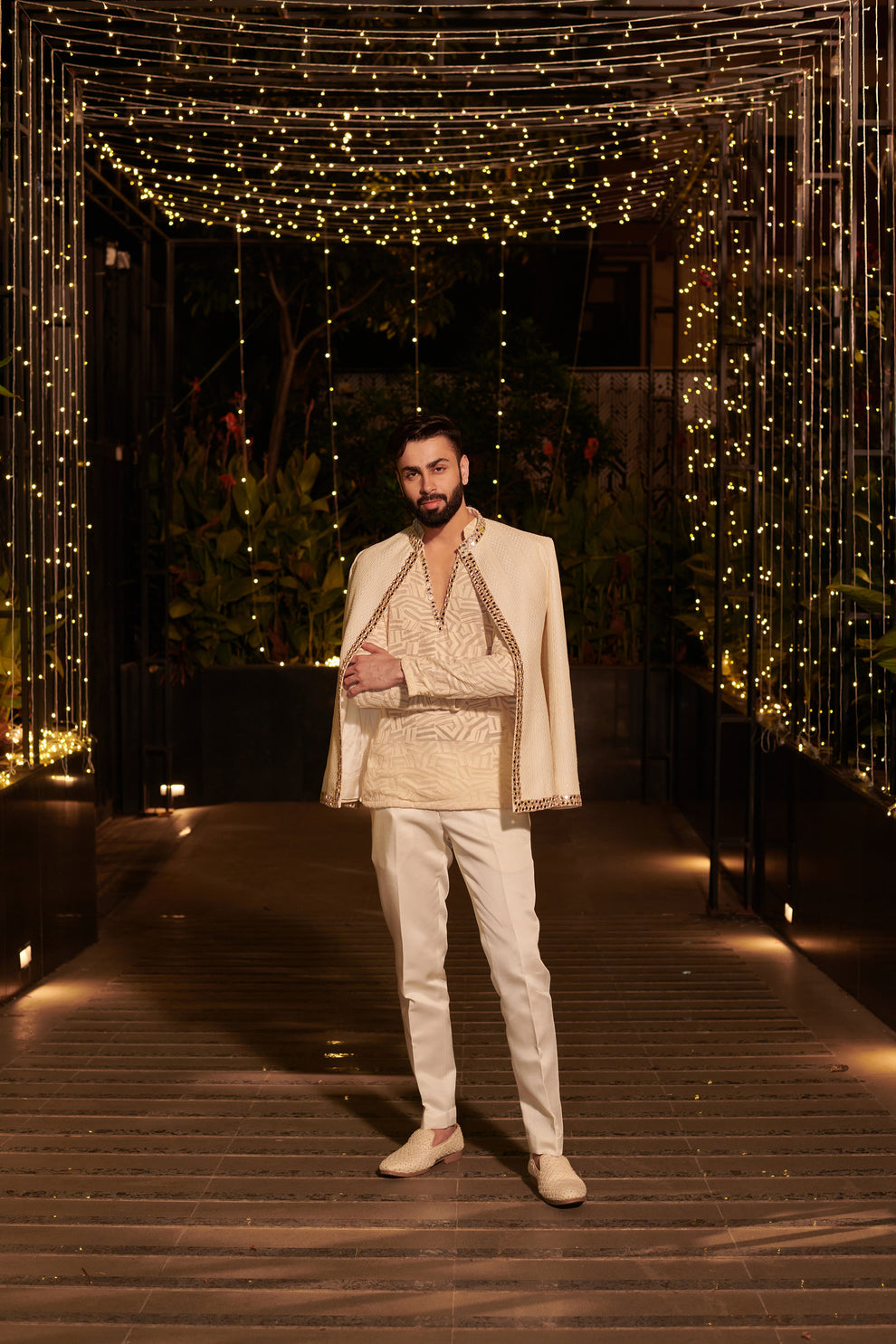 Ivory Jacket Set
