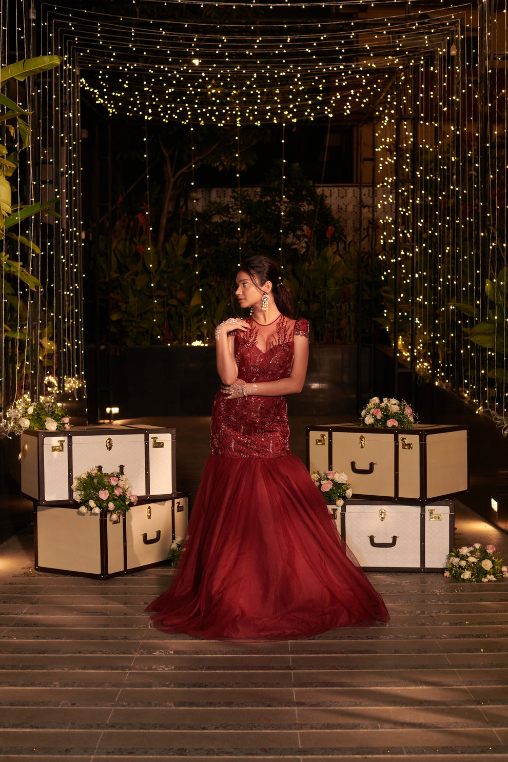 Marron Midnight Gown