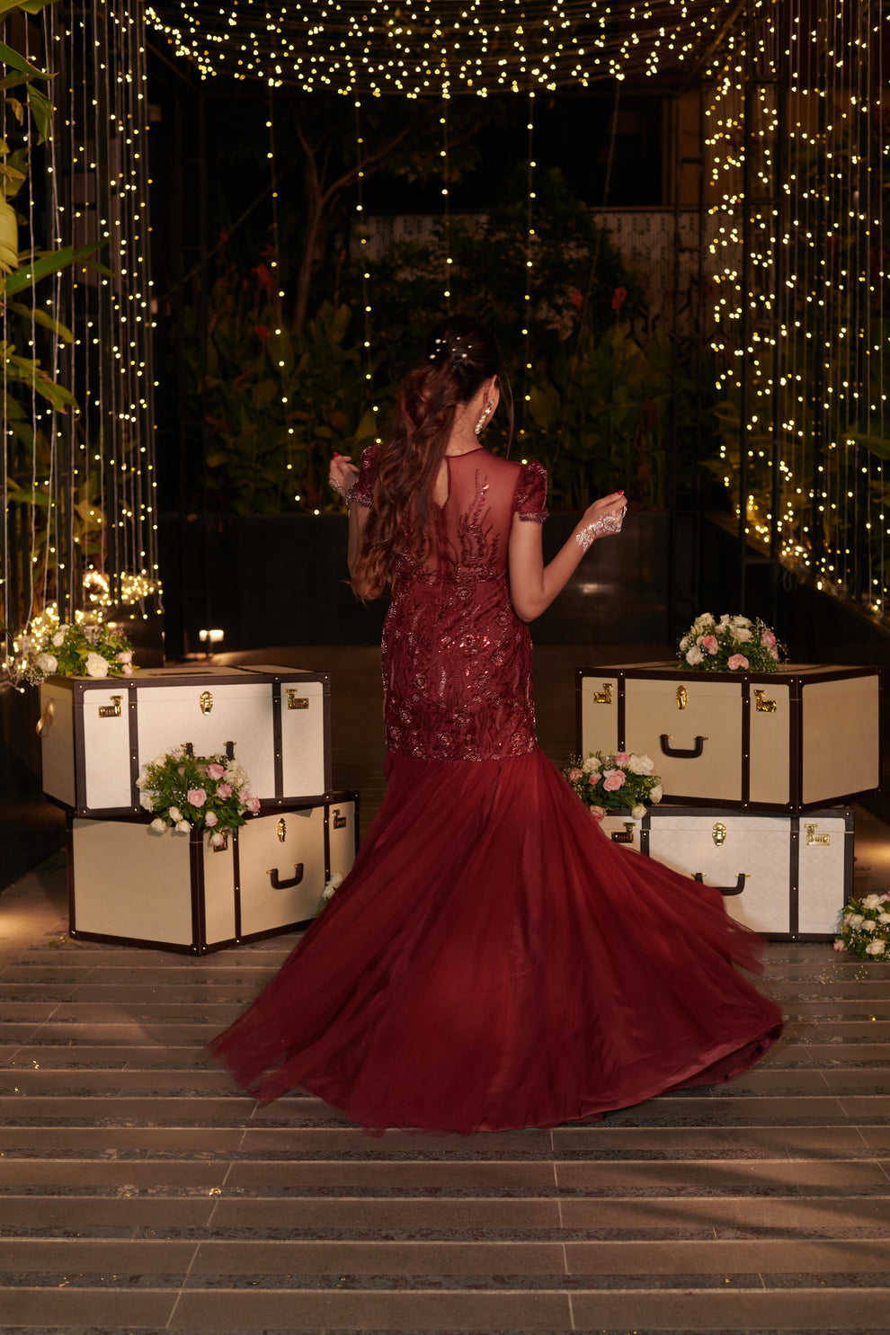 Marron Midnight Gown