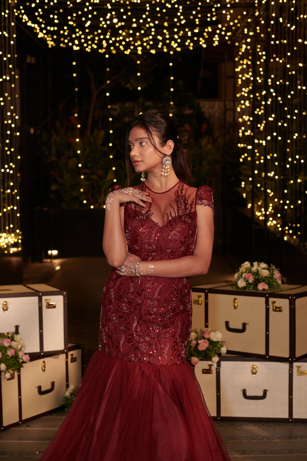 Marron Midnight Gown