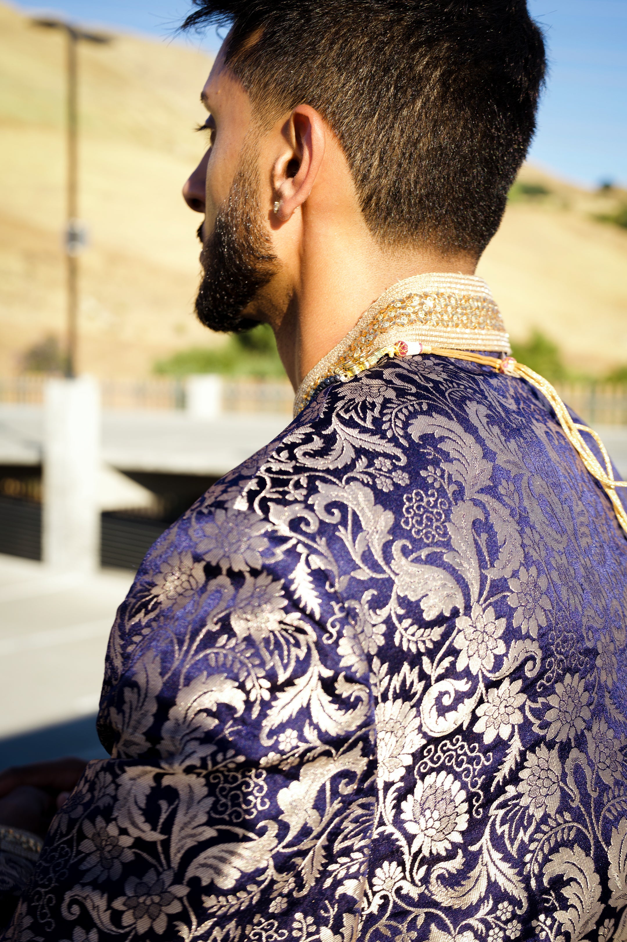 Luxurious Blue Sherwani