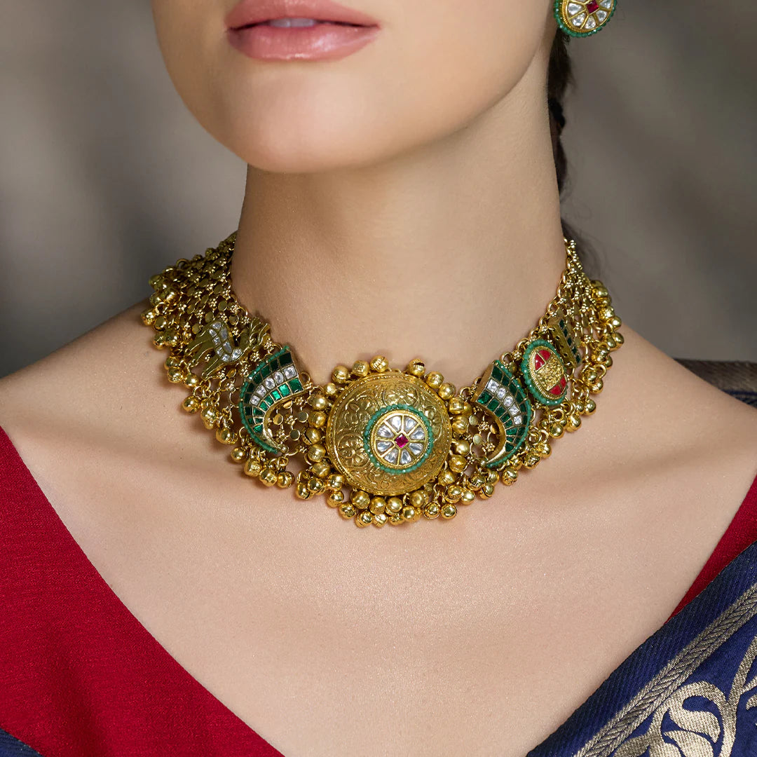 Heer Mahal Kundan Necklace