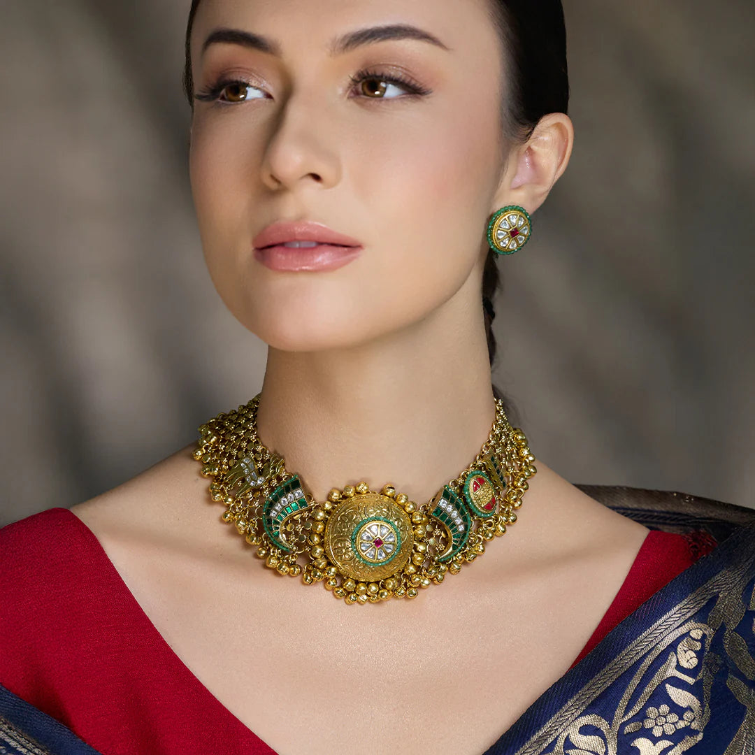 Heer Mahal Kundan Necklace