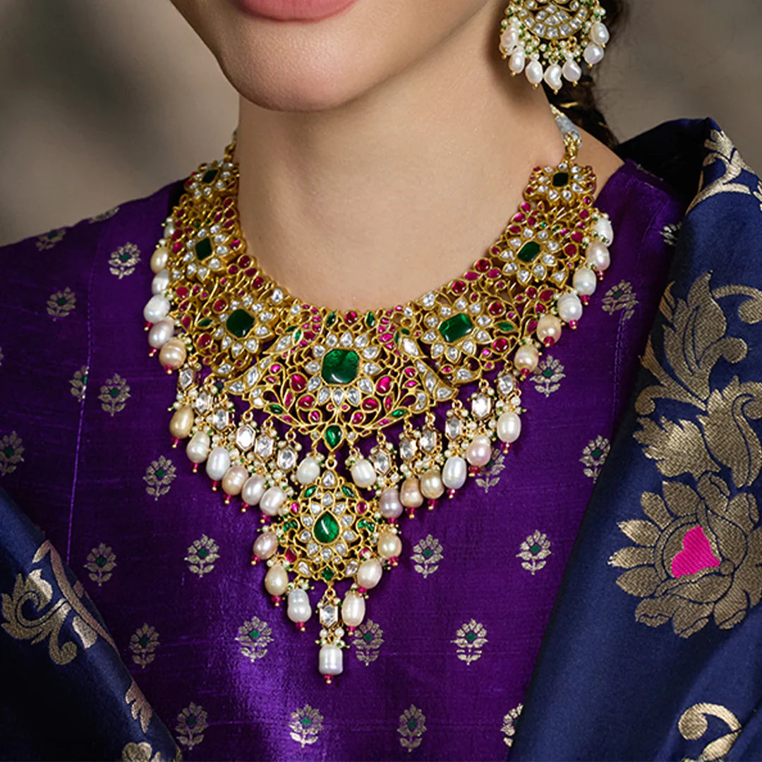 Royal Bridal Polki Necklace