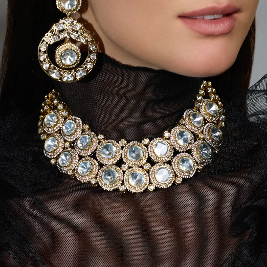Heerani Kundan Choker Necklace & Set