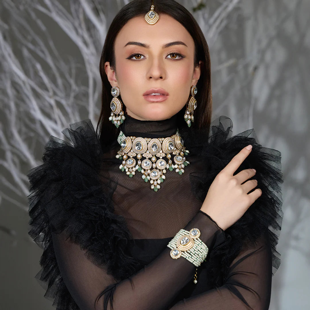 Ira Crystal Dewdrop Set