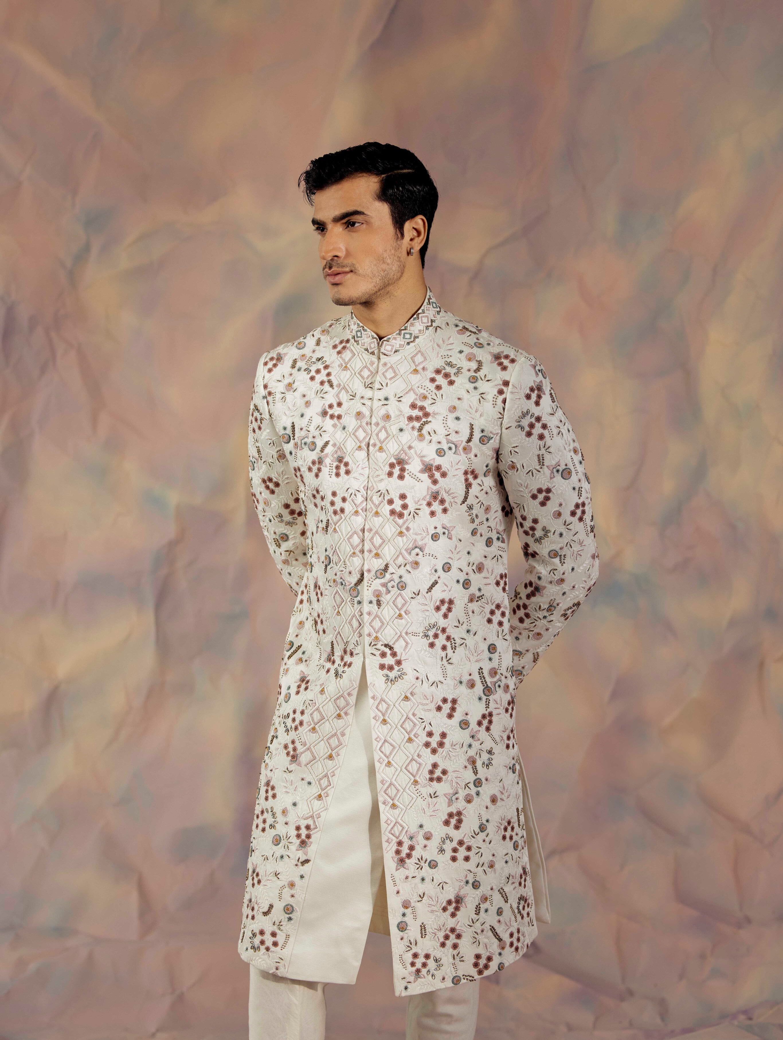 Step into sophistication with The White Peony.