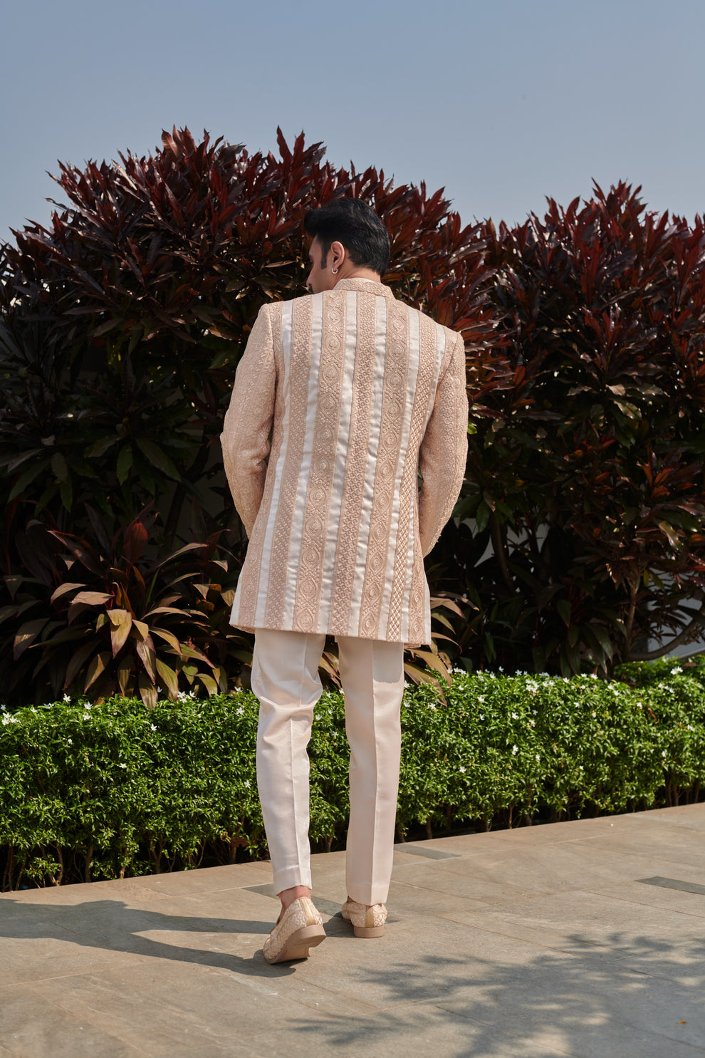 Beige Jacket Set