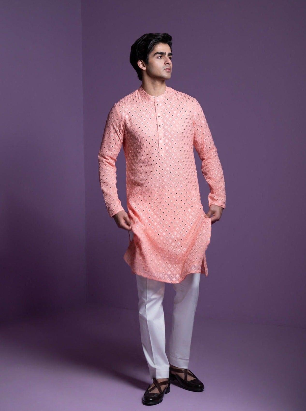 Coral Kurta Set