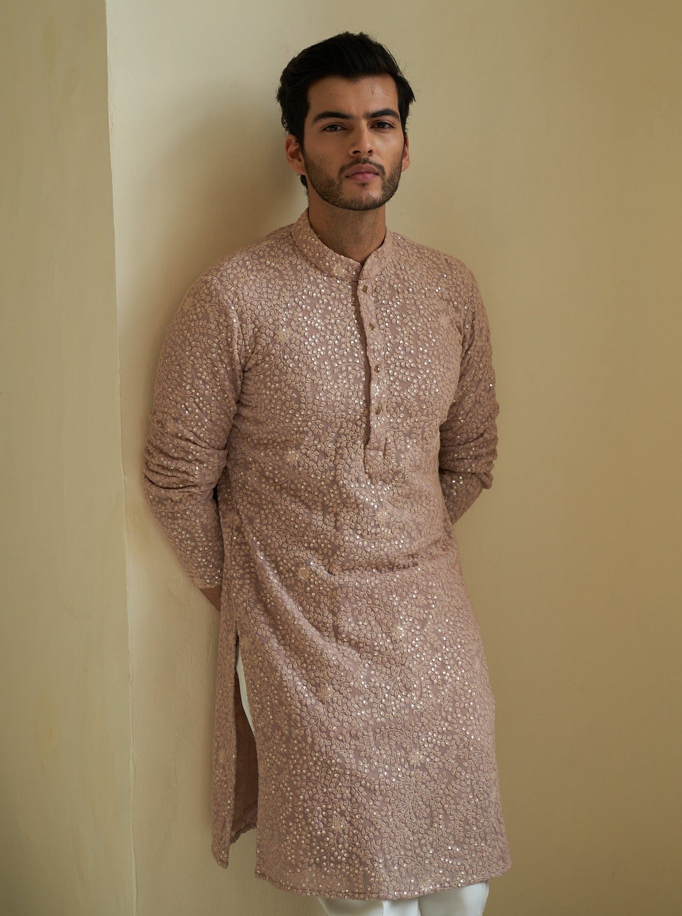 Pale Mauve Kurta Set