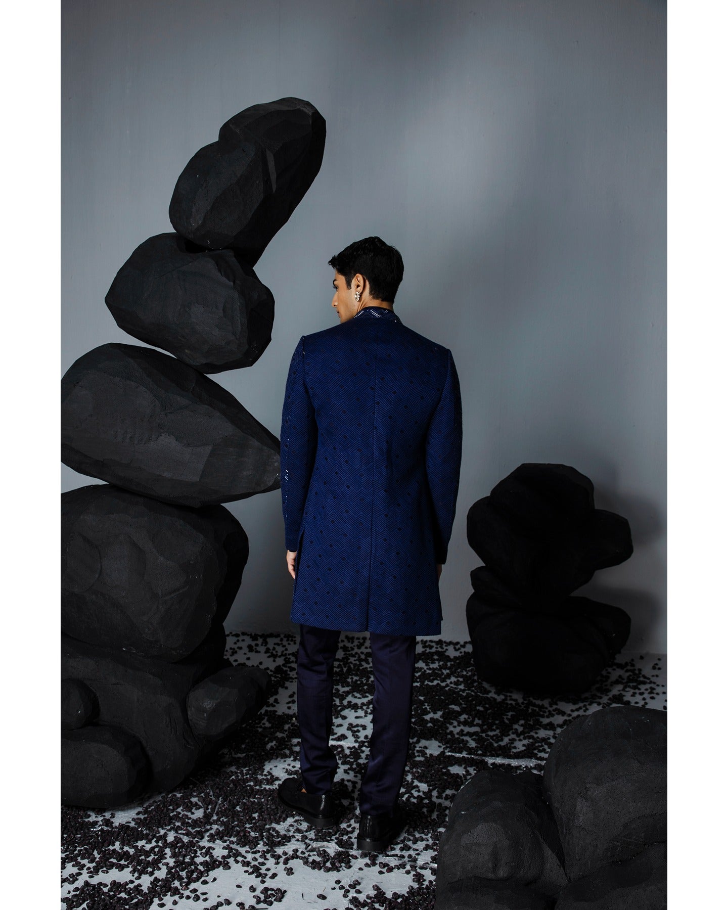 Sapphire Open Sherwani Set