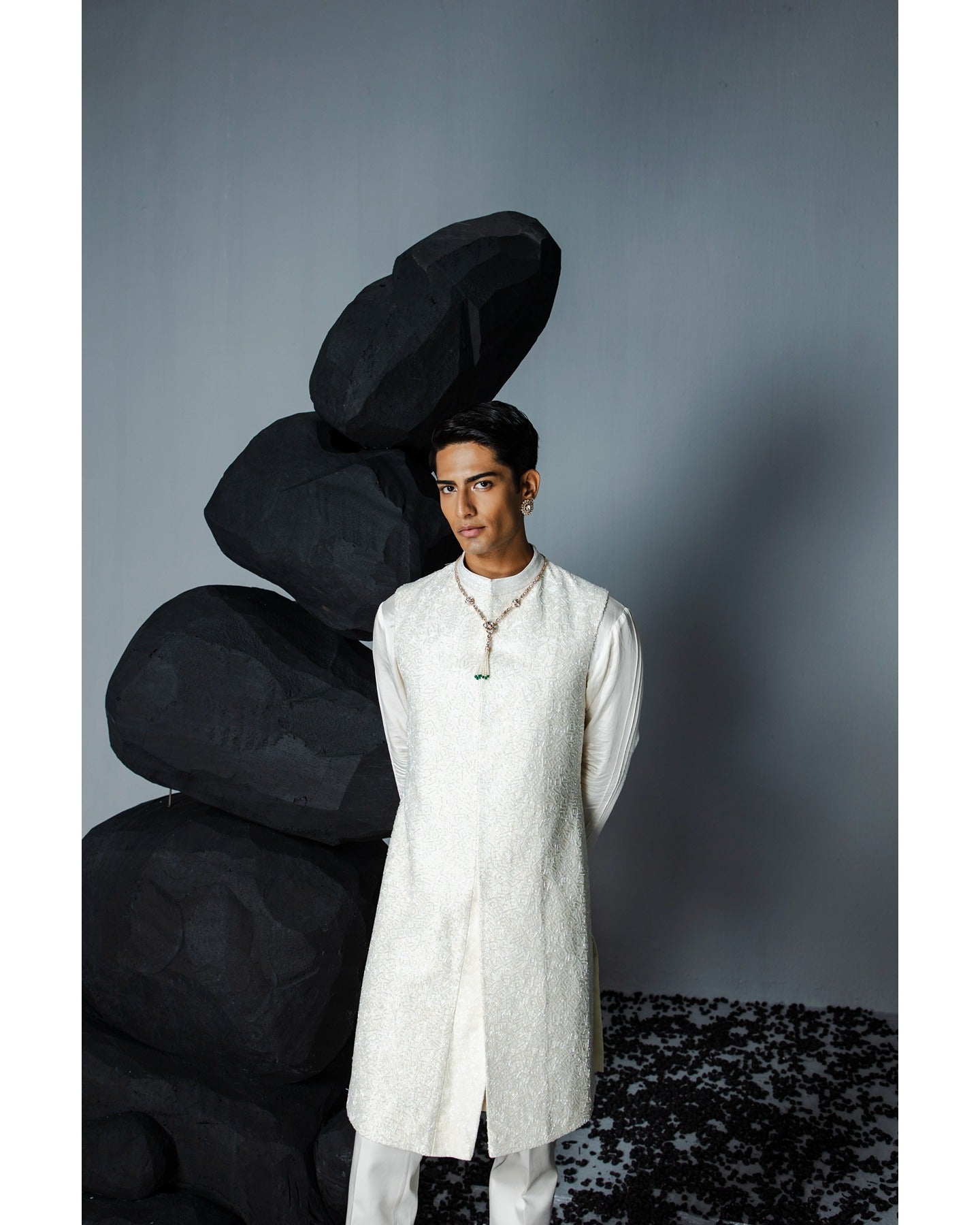 Eternal Sleeveless Sherwani Set