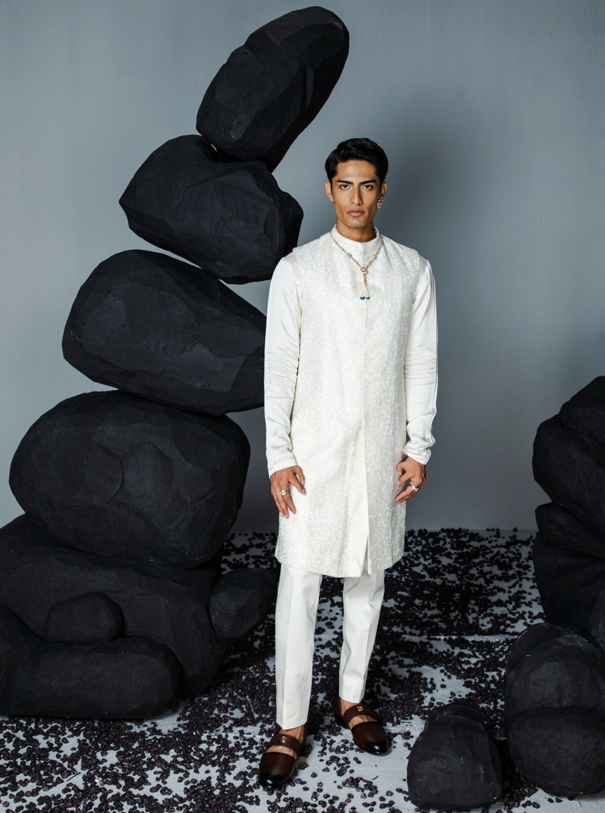Eternal Sleeveless Sherwani Set