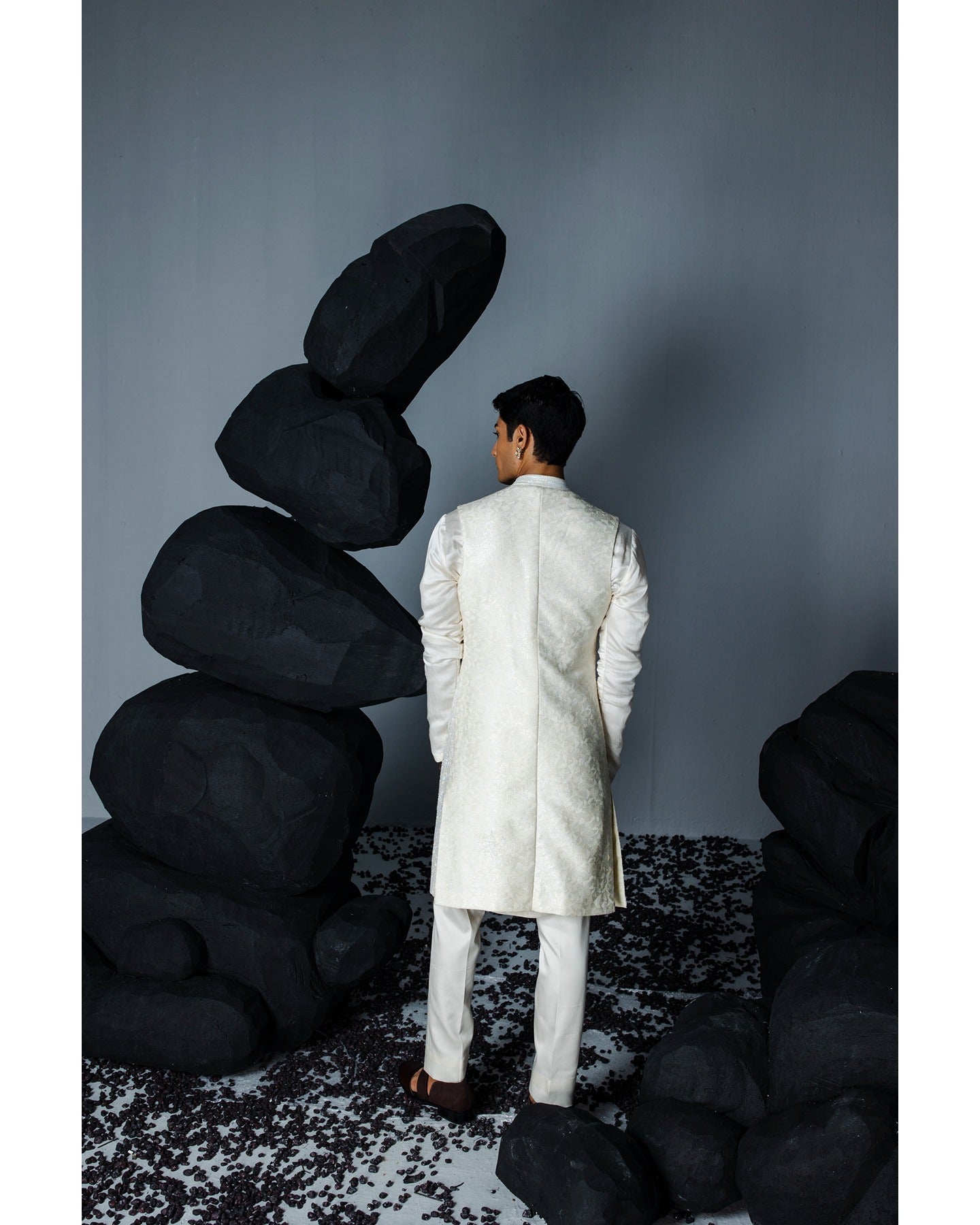 Eternal Sleeveless Sherwani Set