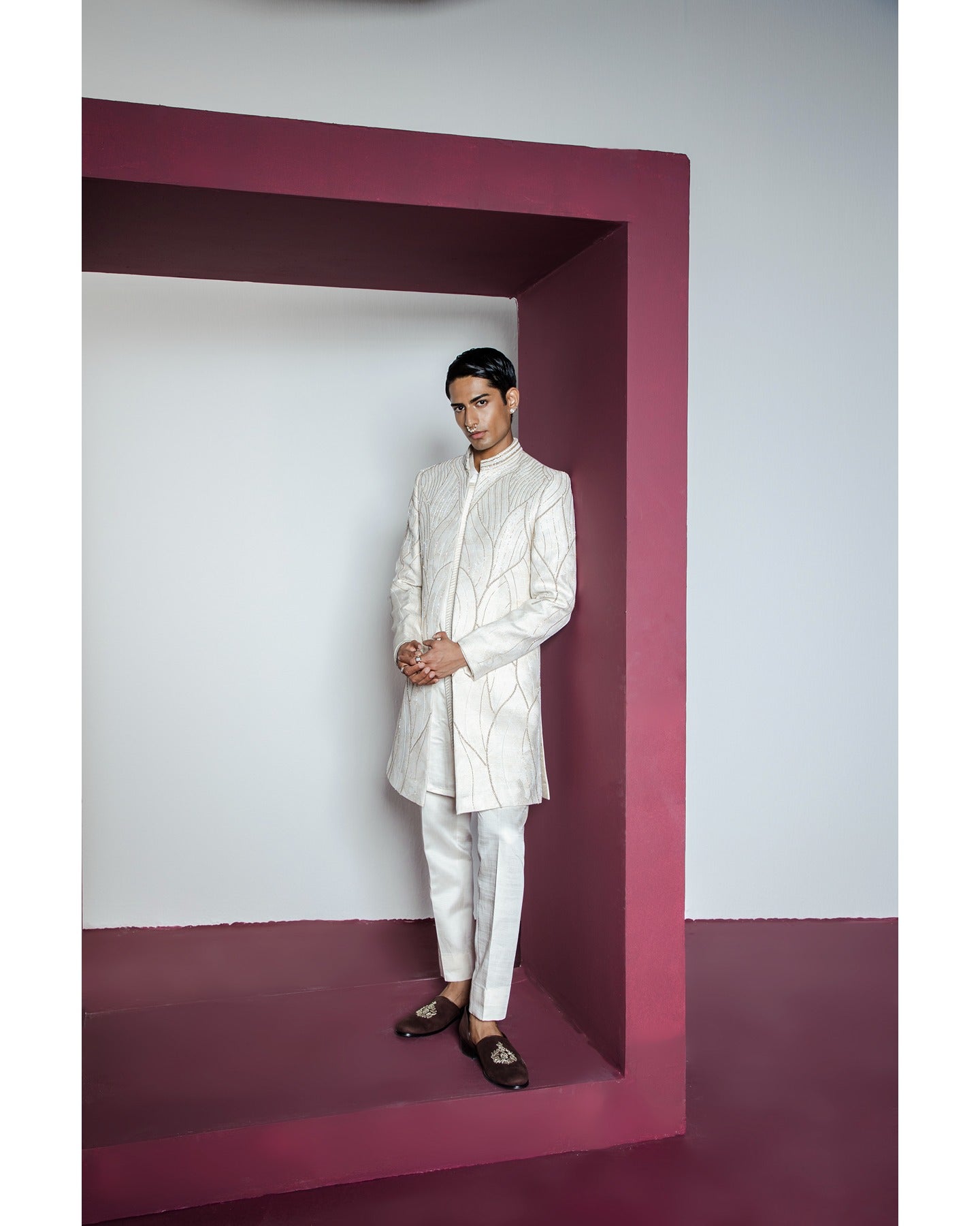 Khwaab Open Sherwani Set