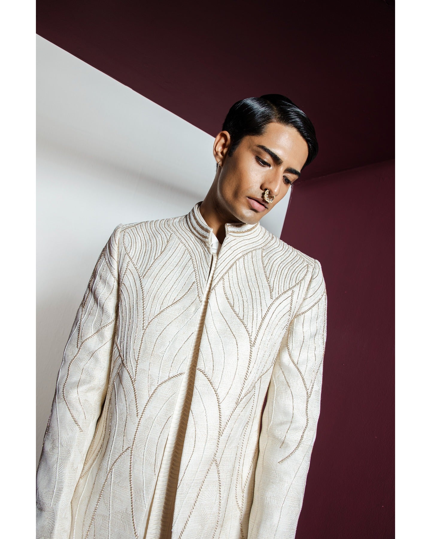 Khwaab Open Sherwani Set