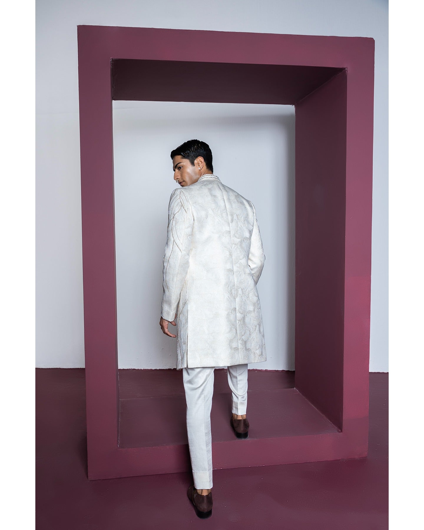 Khwaab Open Sherwani Set
