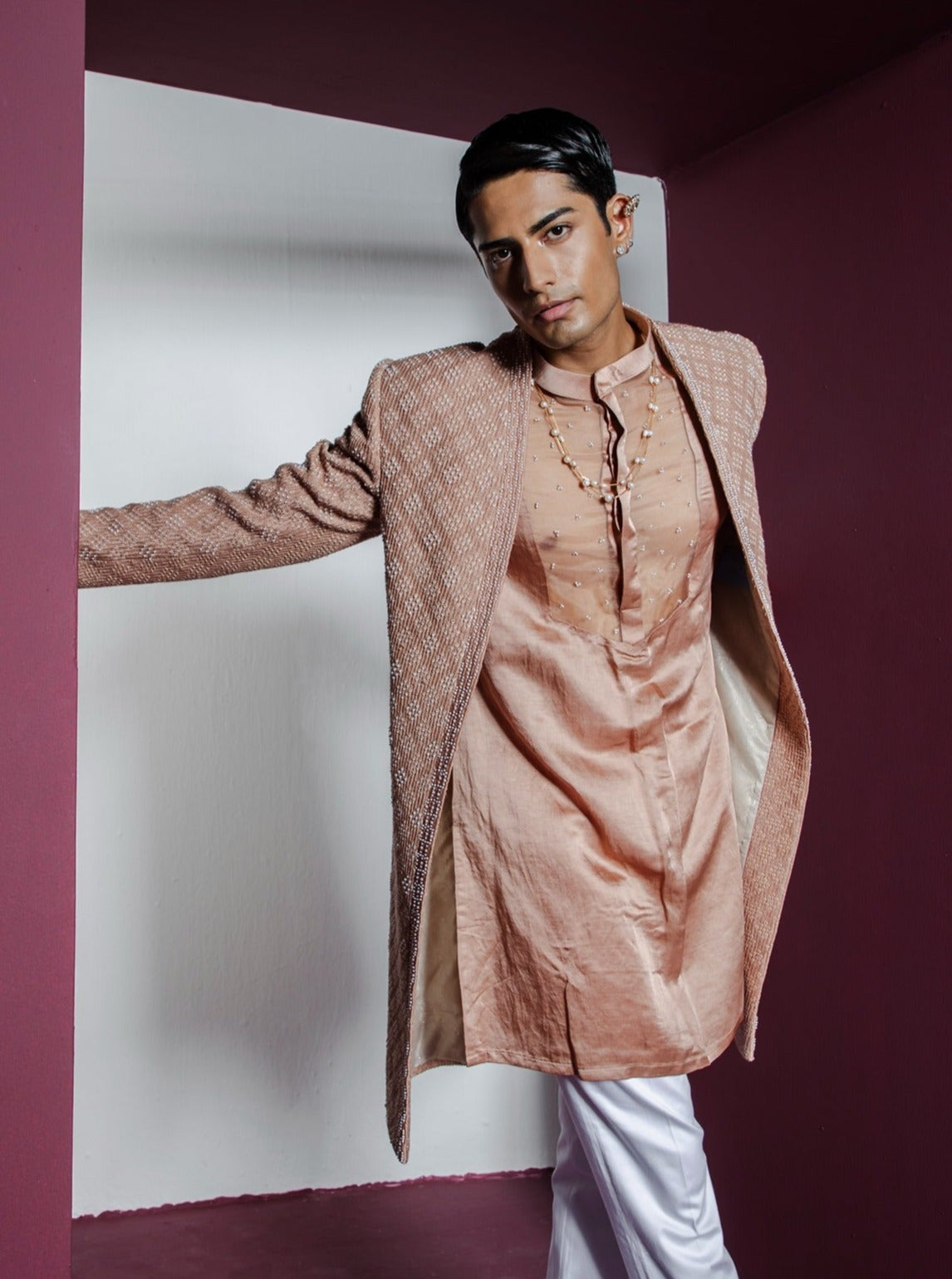 Opulent Open Sherwani Set