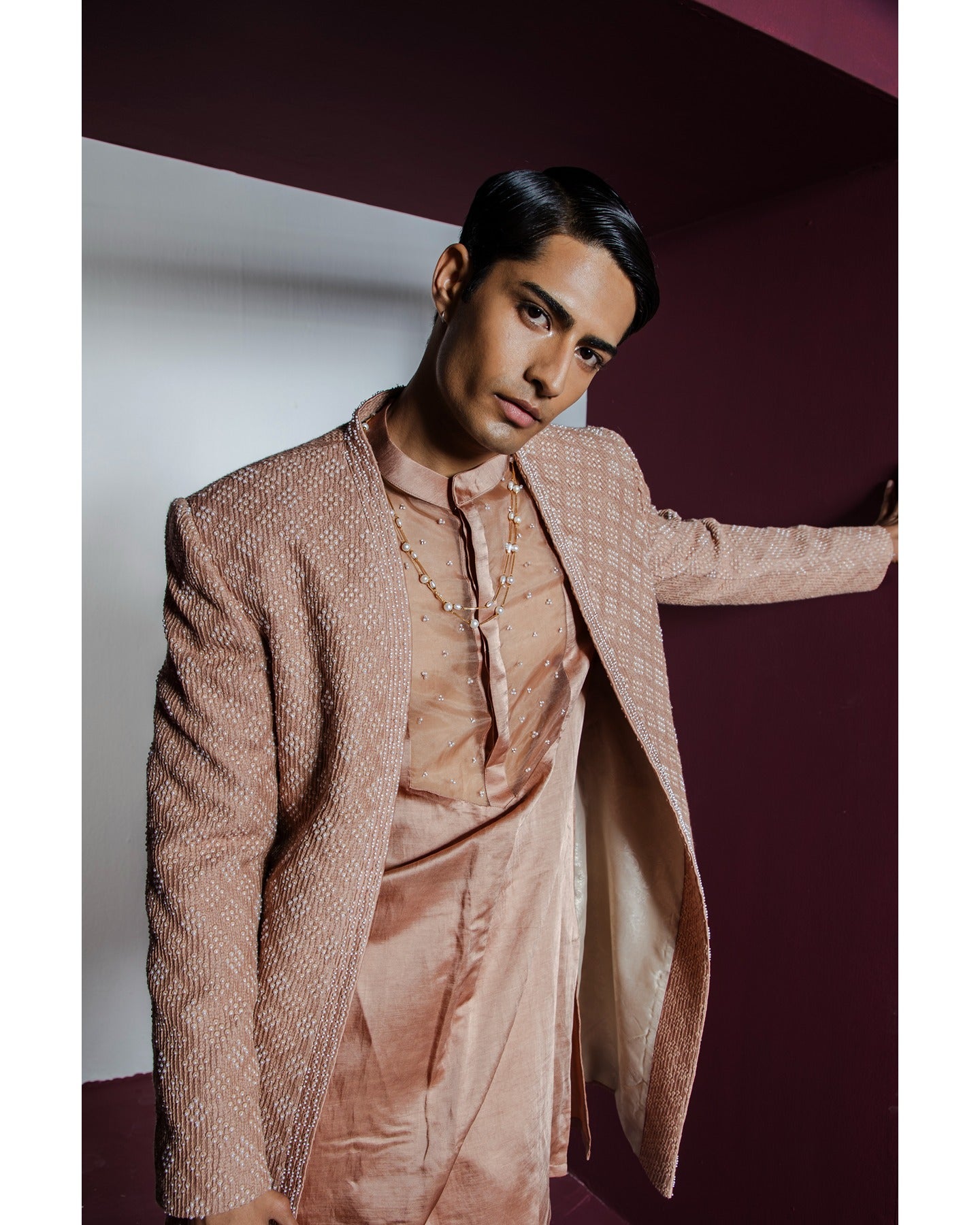 Opulent Open Sherwani Set