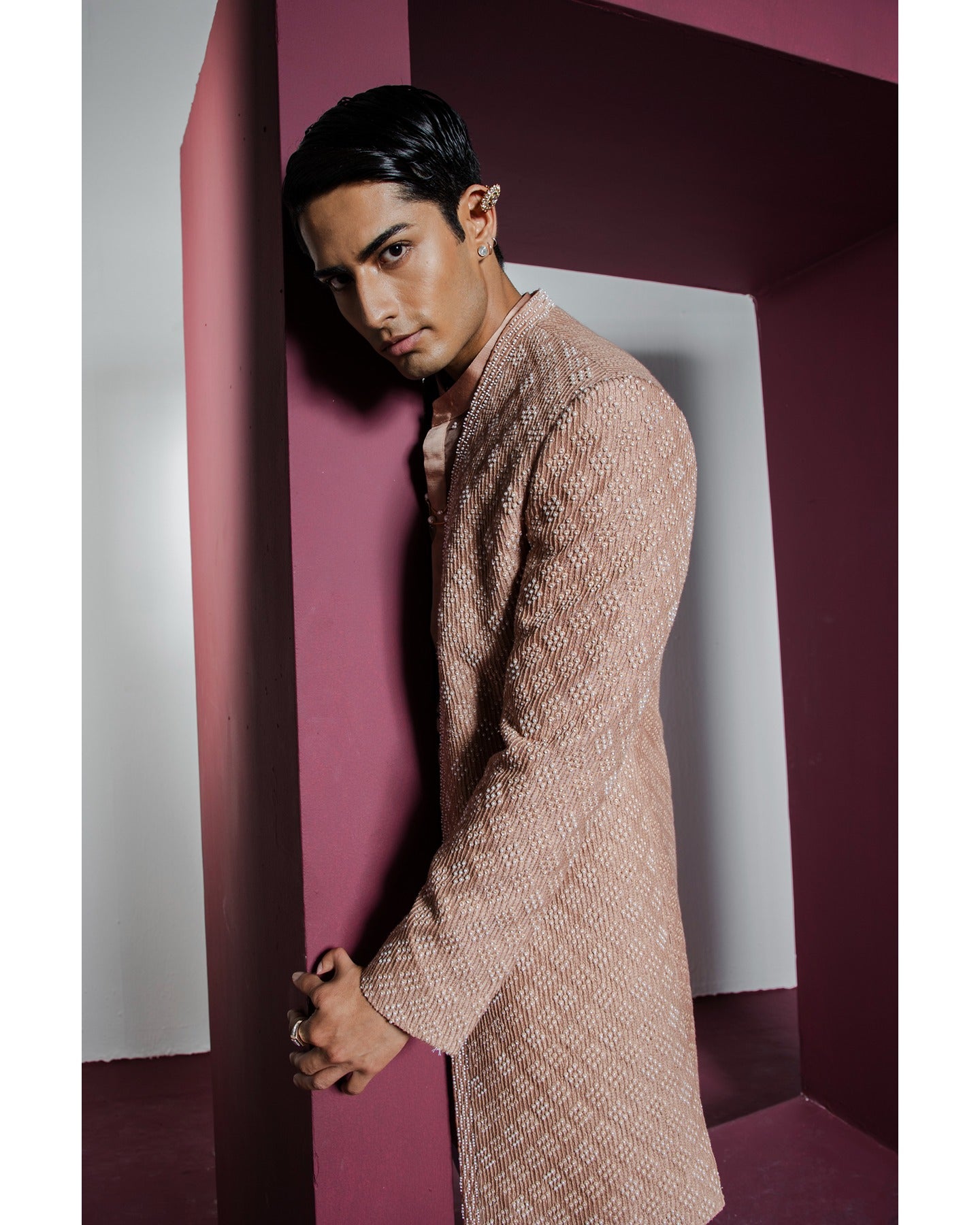 Opulent Open Sherwani Set