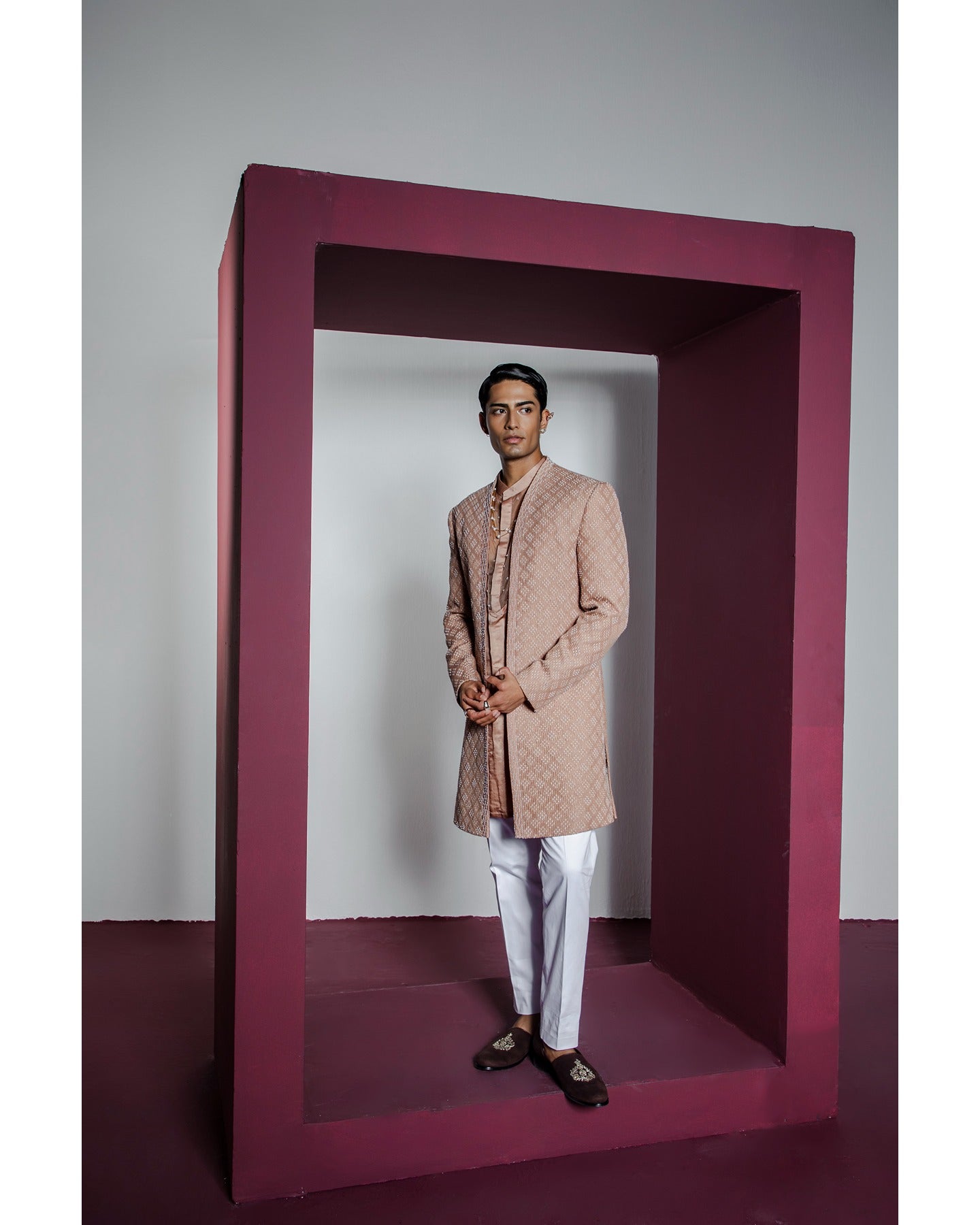 Opulent Open Sherwani Set