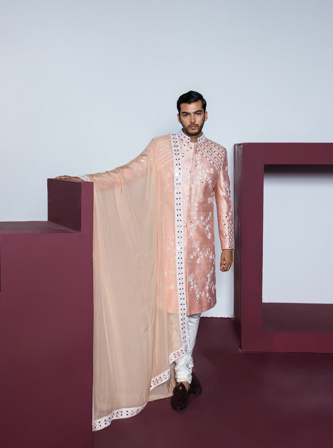 Rose Garden Sherwani Set
