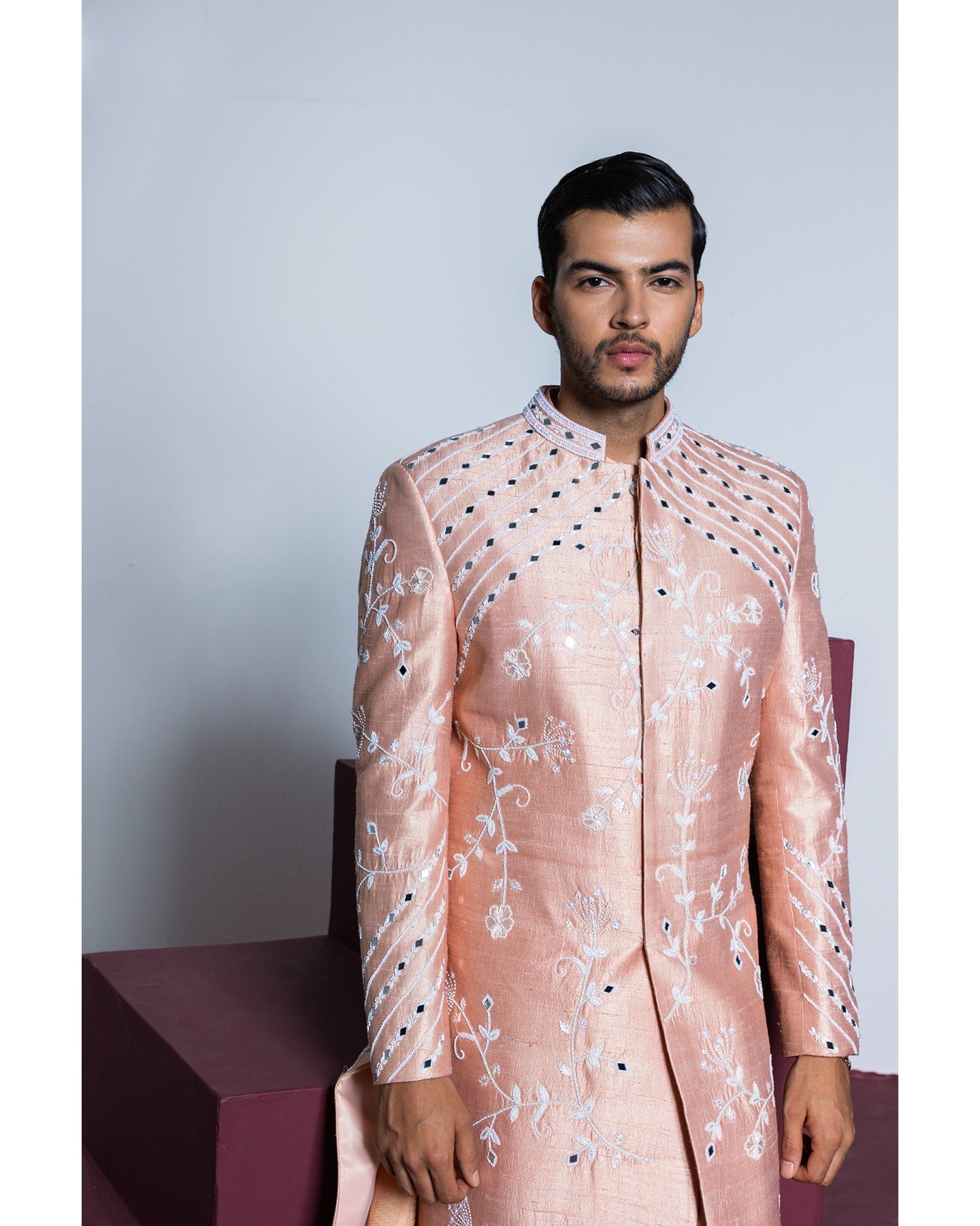 Rose Garden Sherwani Set