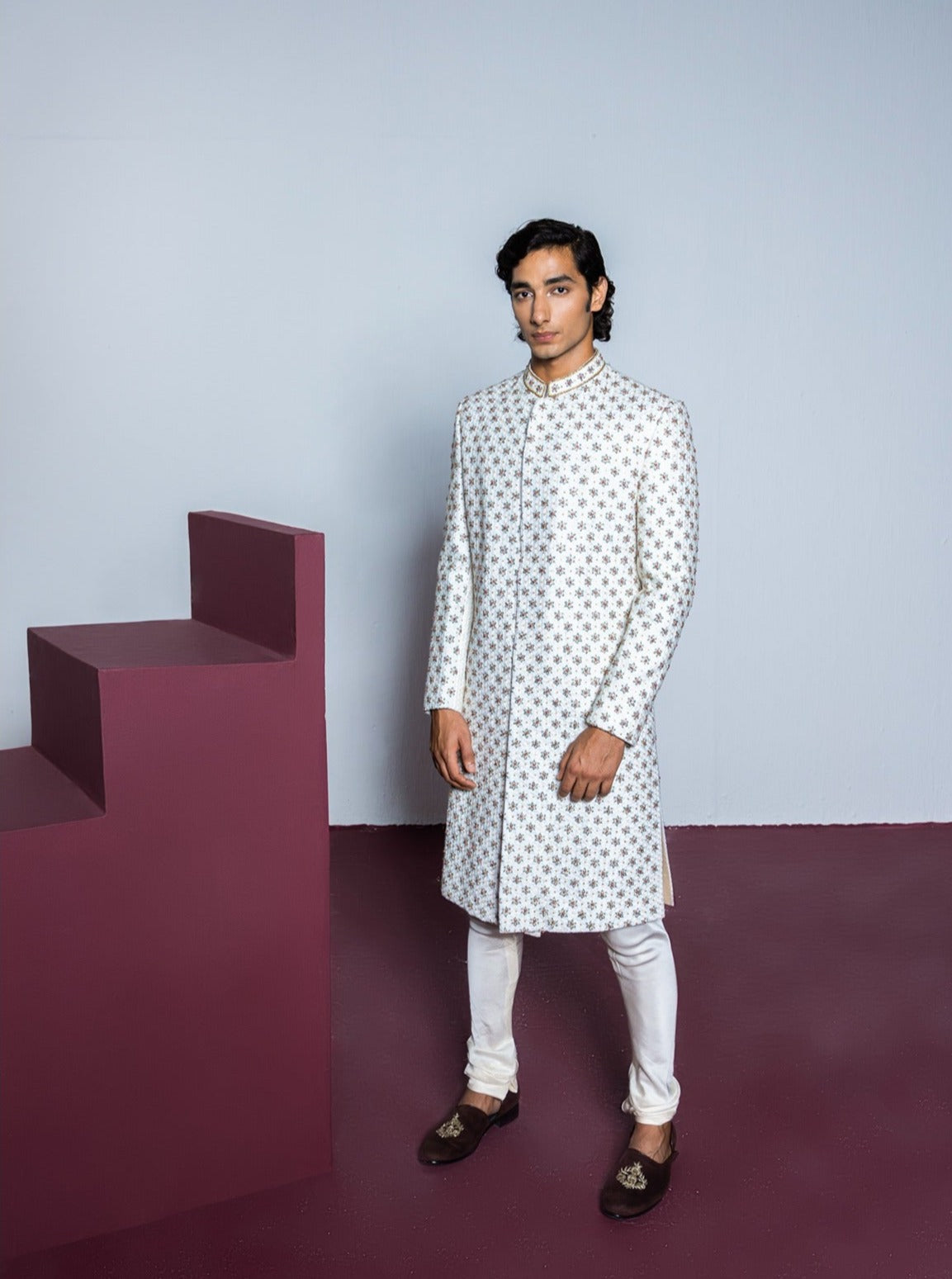 Rose Quartz Sherwani Set