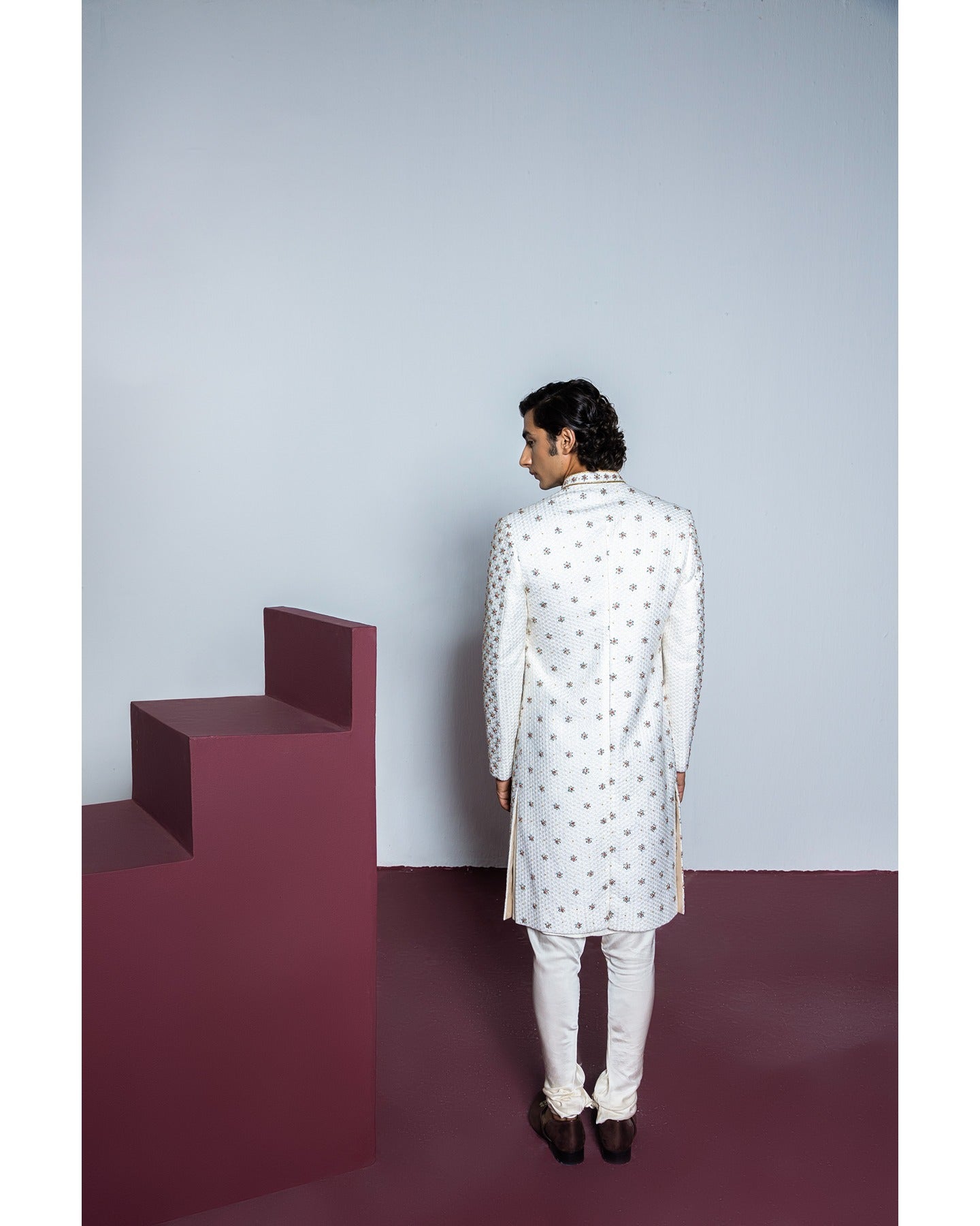 Rose Quartz Sherwani Set