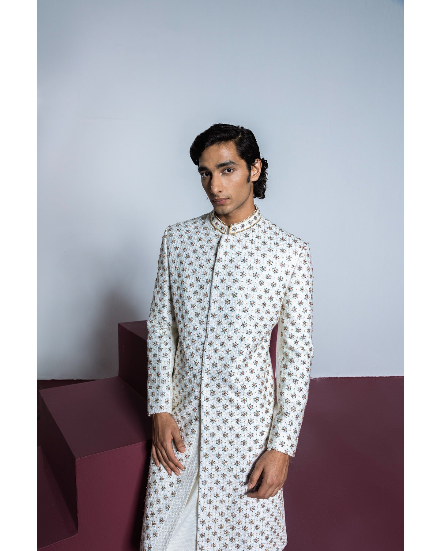 Rose Quartz Sherwani Set